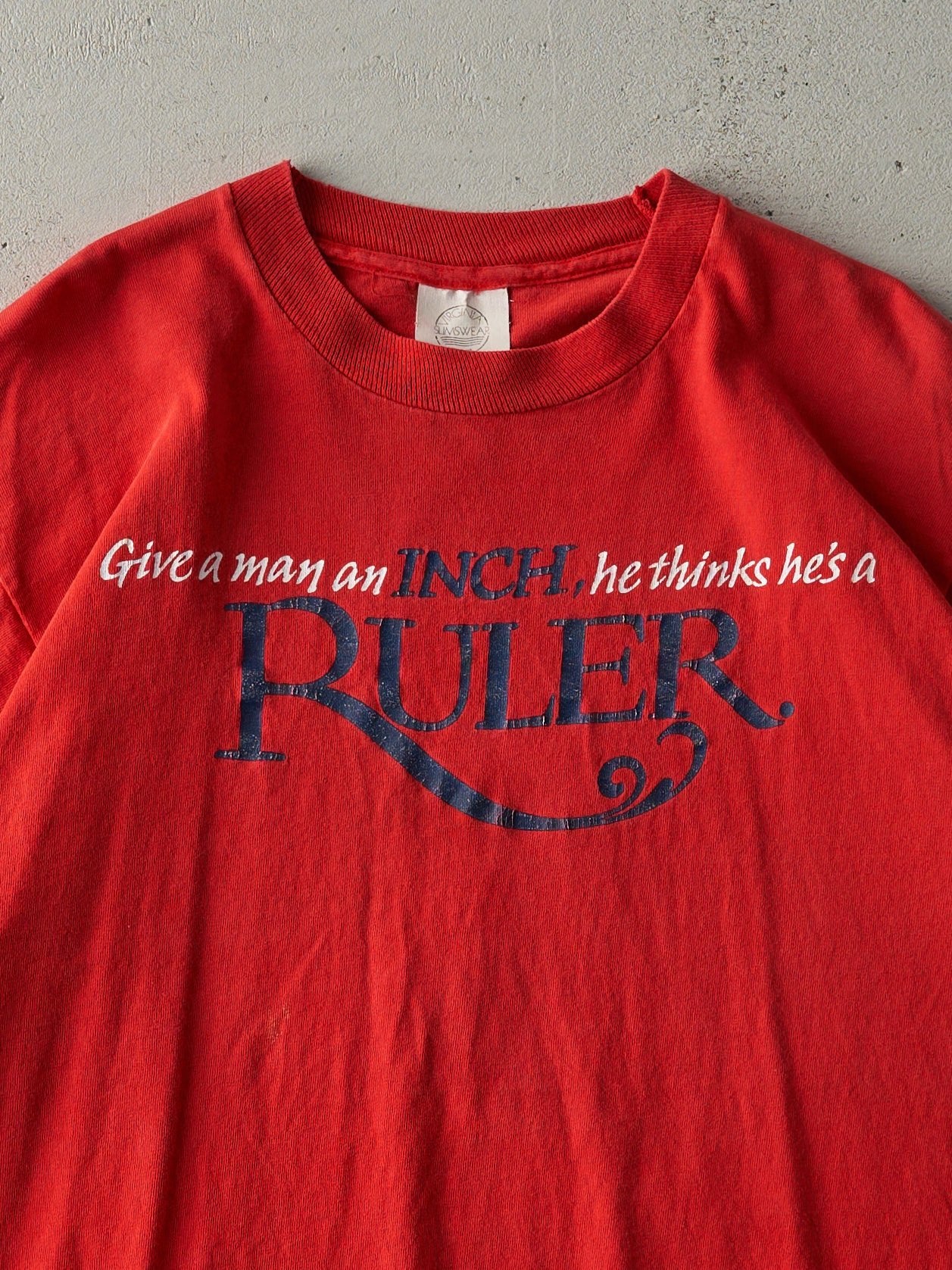 Vintage 90s Red Virginia Slims Cigarettes Slogan Single Stitch Tee (M)