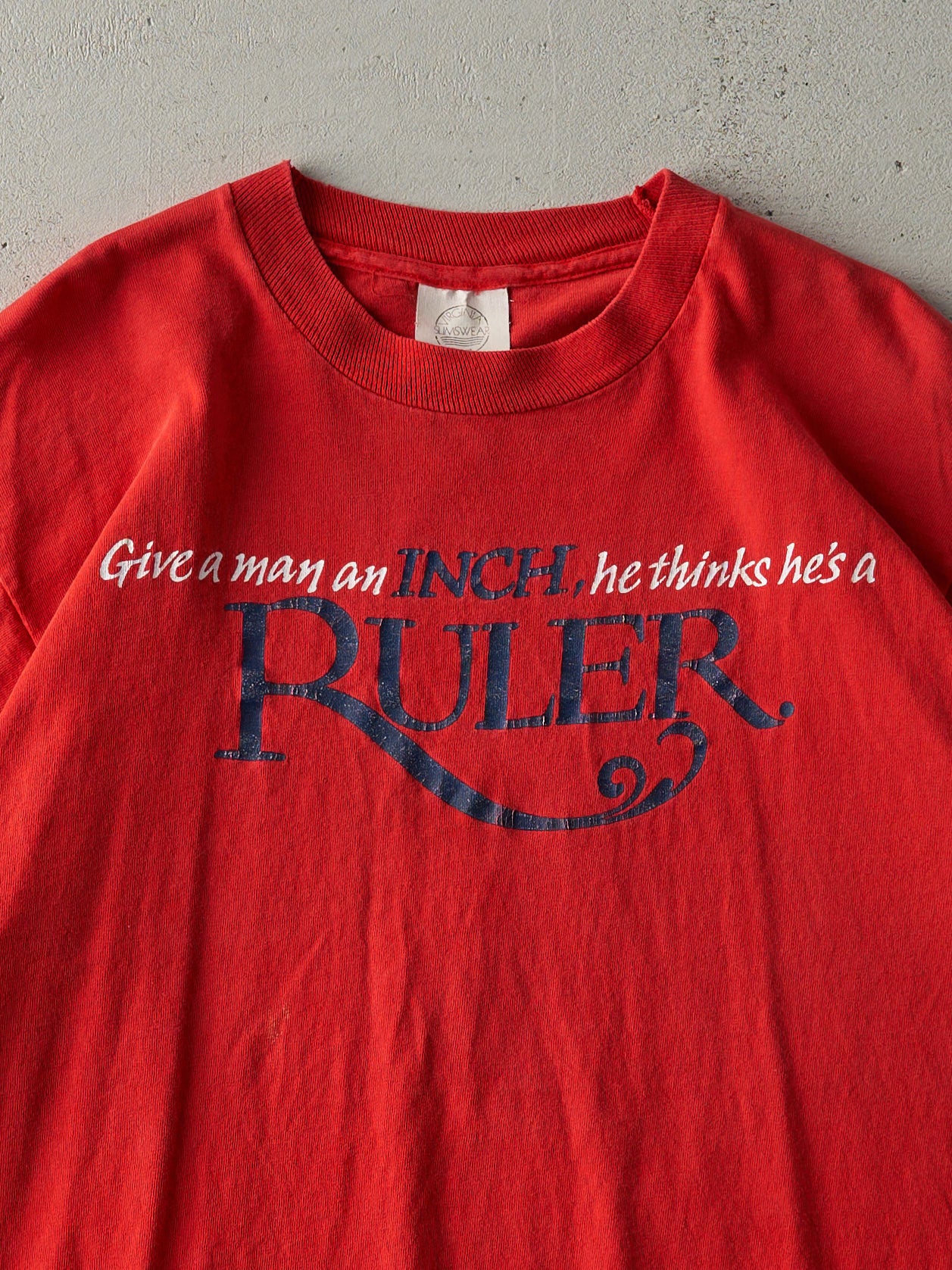 Vintage 90s Red Virginia Slims Cigarettes Slogan Single Stitch Tee (M)