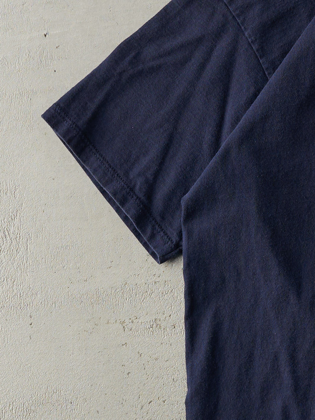 Vintage Y2K Navy Blue Blank Tee (M)