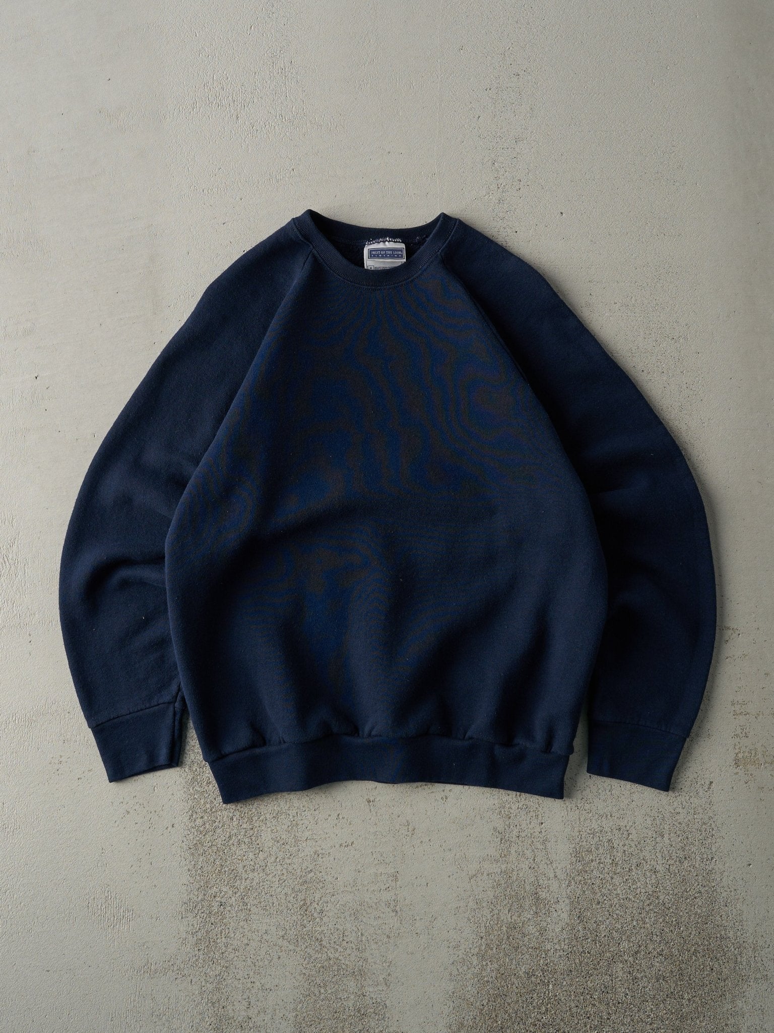 Vintage 80s Navy Blue Blank Crewneck (S)