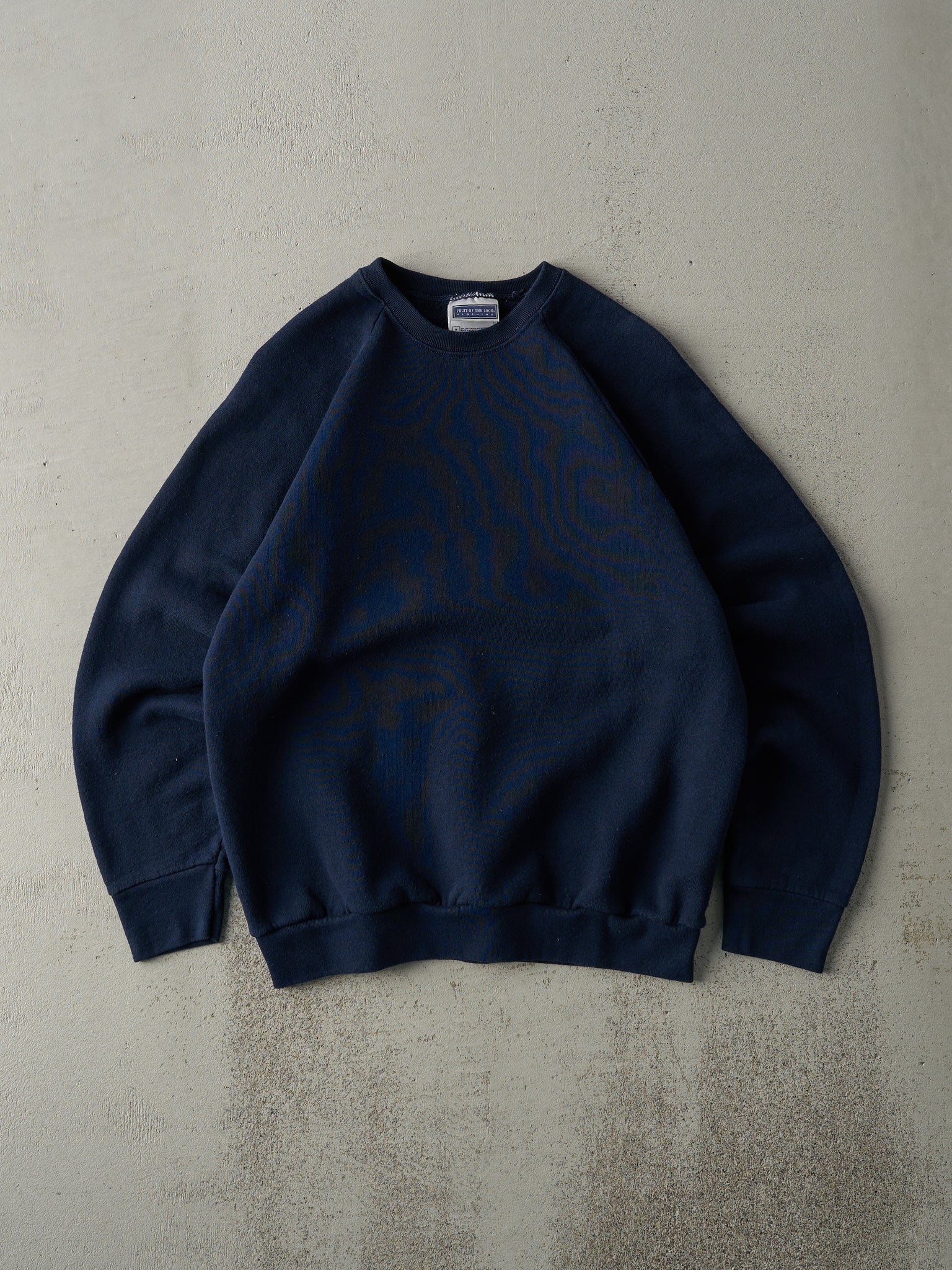 Vintage 80s Navy Blue Blank Crewneck (S)