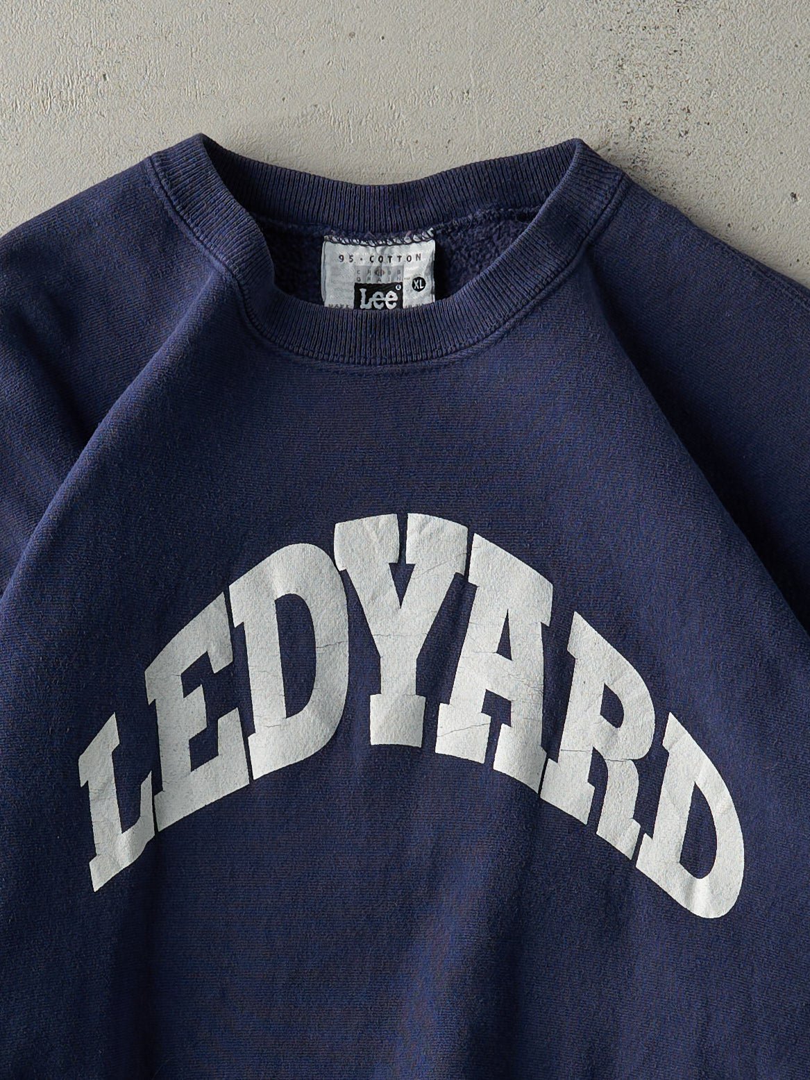 Vintage 90s Navy Blue Ledyard Crewneck (L)
