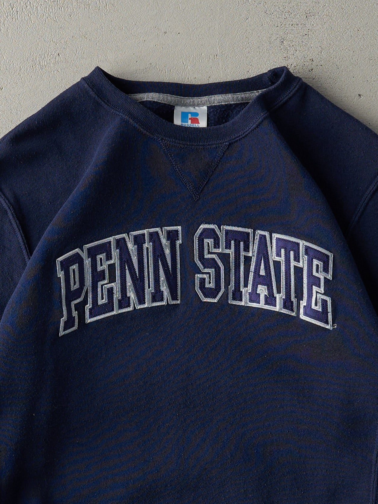 Vintage Y2K Navy Blue Penn State Russell Athletics Crewneck (M)