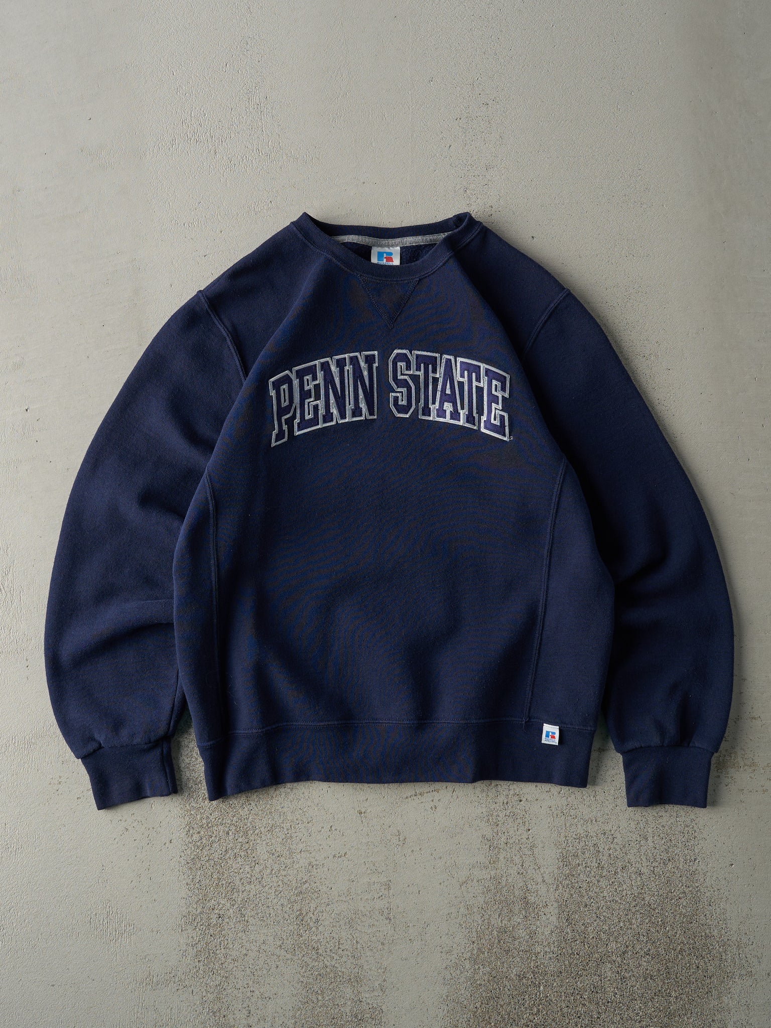 Vintage Y2K Navy Blue Penn State Russell Athletics Crewneck (M)