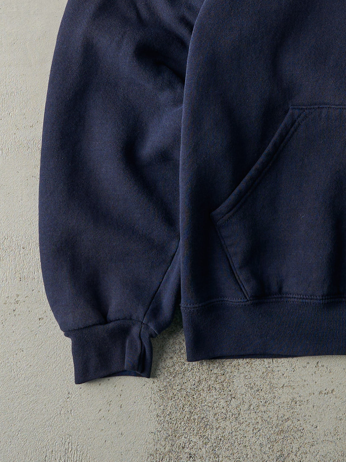 Vintage Y2K Navy Blue Russell Athletics Blank Hoodie (M)