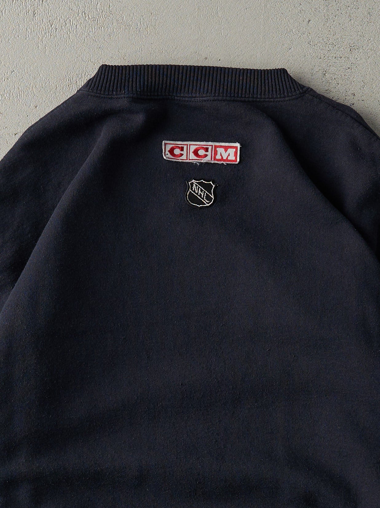 Vintage 90s Navy Blue Montreal Canadians Crewneck (L)