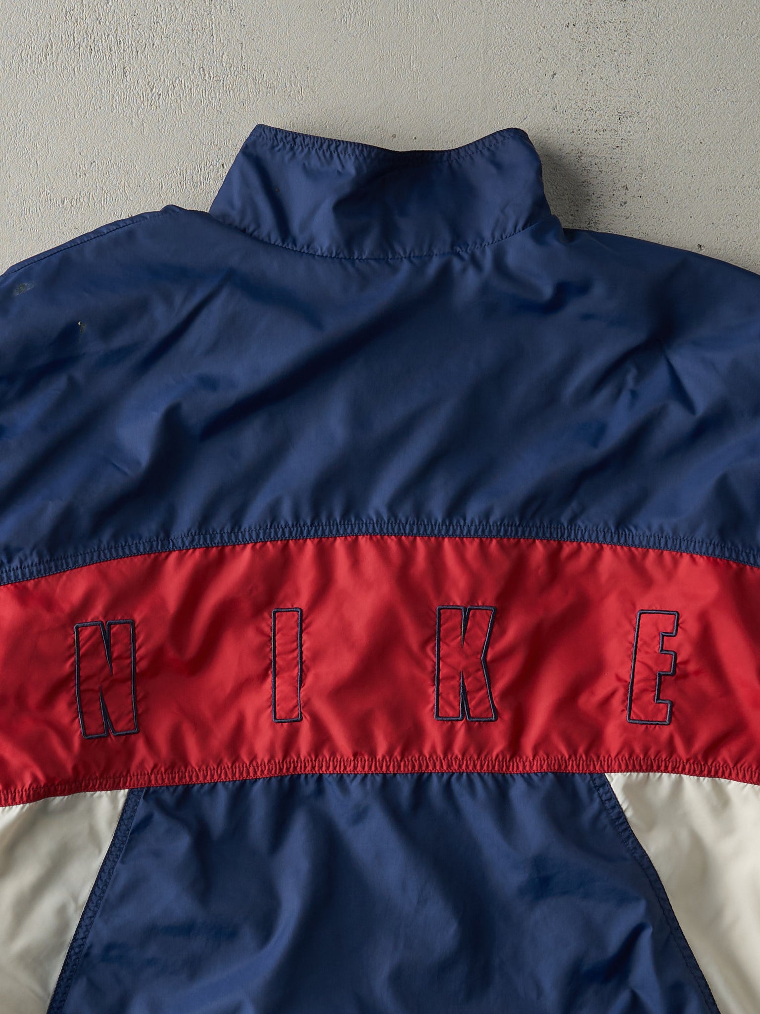 Vintage 90s Navy, Red & White Nike Windbreaker Jacket (M)