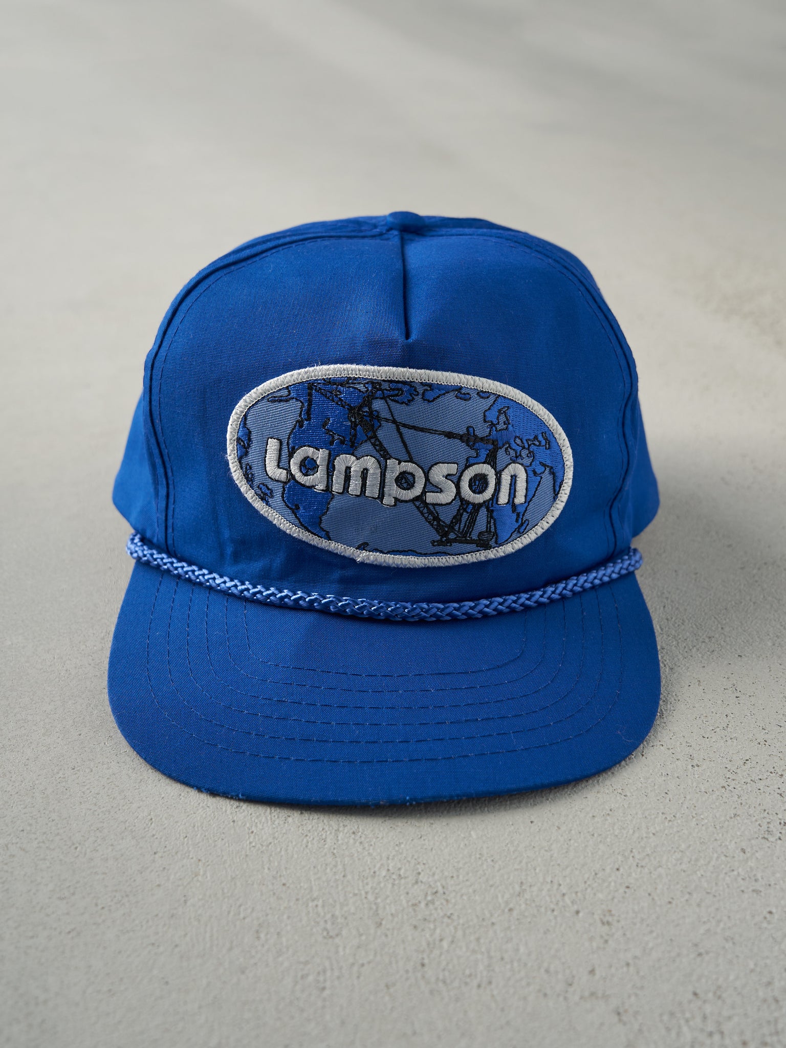 Vintage 90s Blue Lampson Snapback Hat