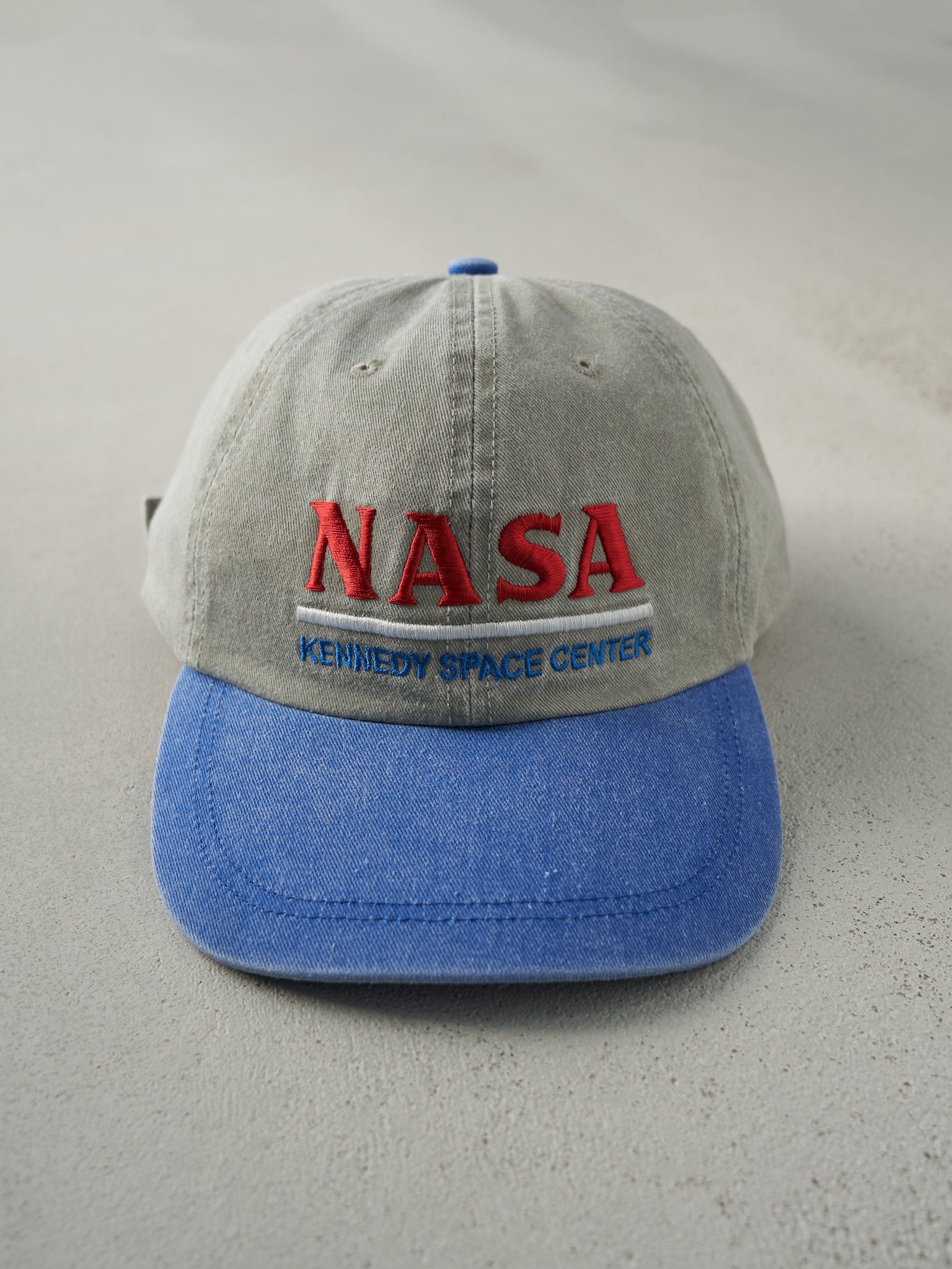 Vintage 90s Beige Nasa Kennedy Space Centre Strap Back Hat