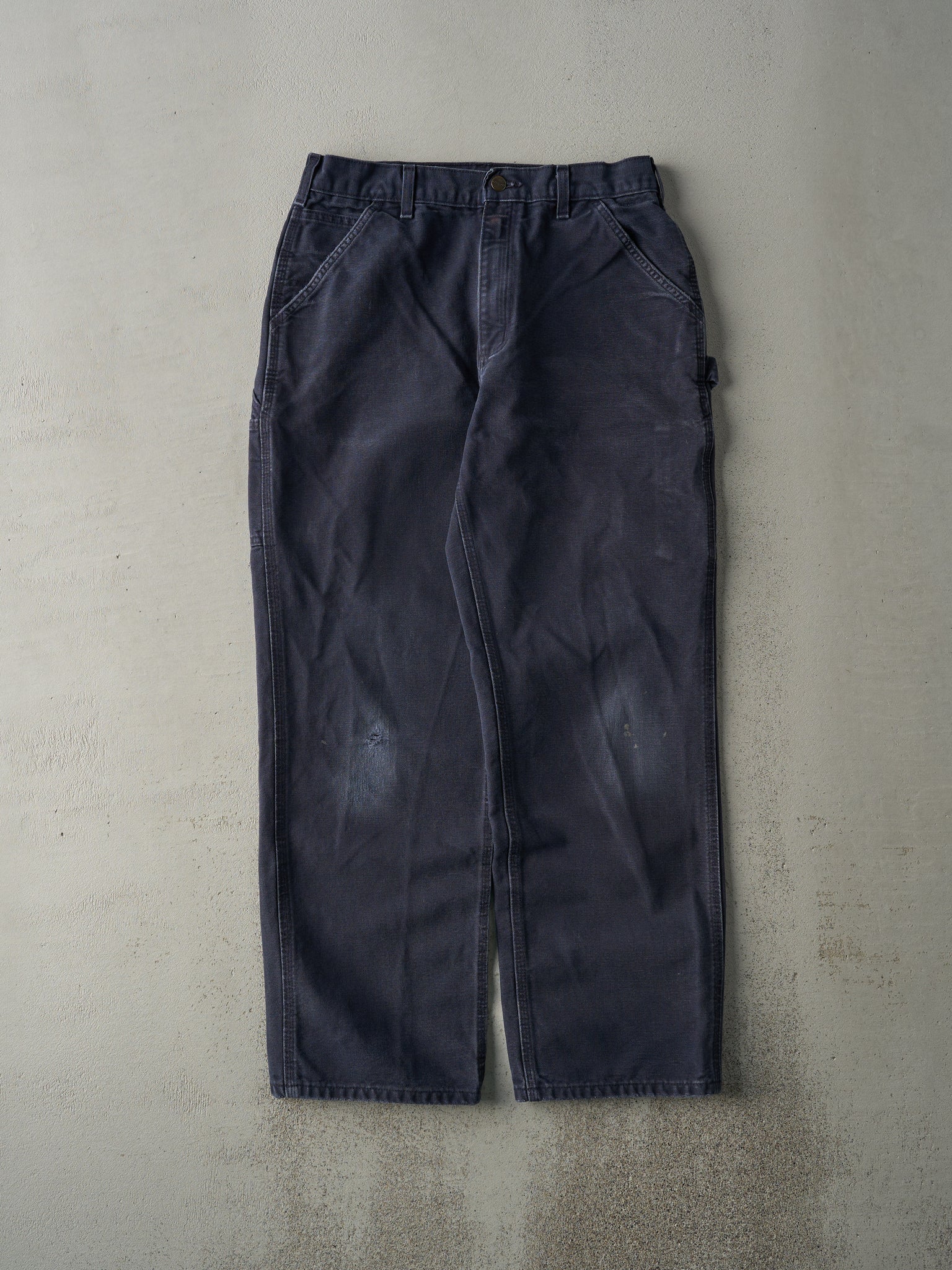 Vintage Y2K Navy Blue Carhartt Carpenter Pants (31x30)