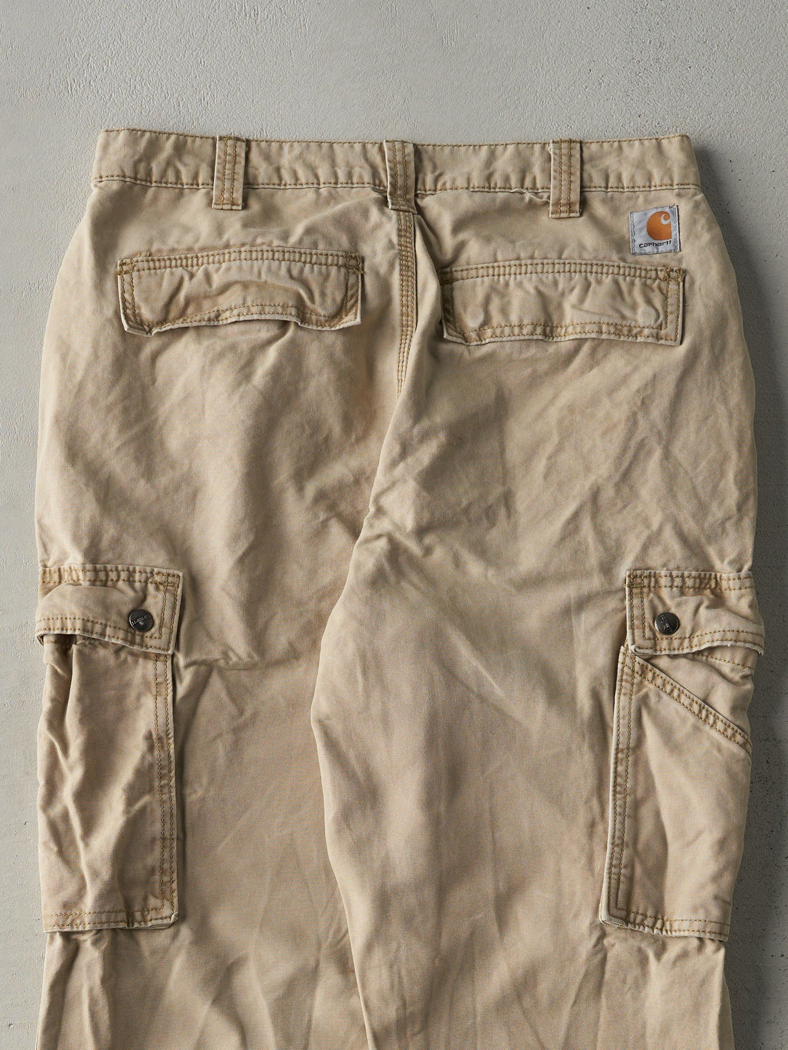 Vintage Y2K Beige Carhartt Light Weight Cargo Pants (32x31.5)