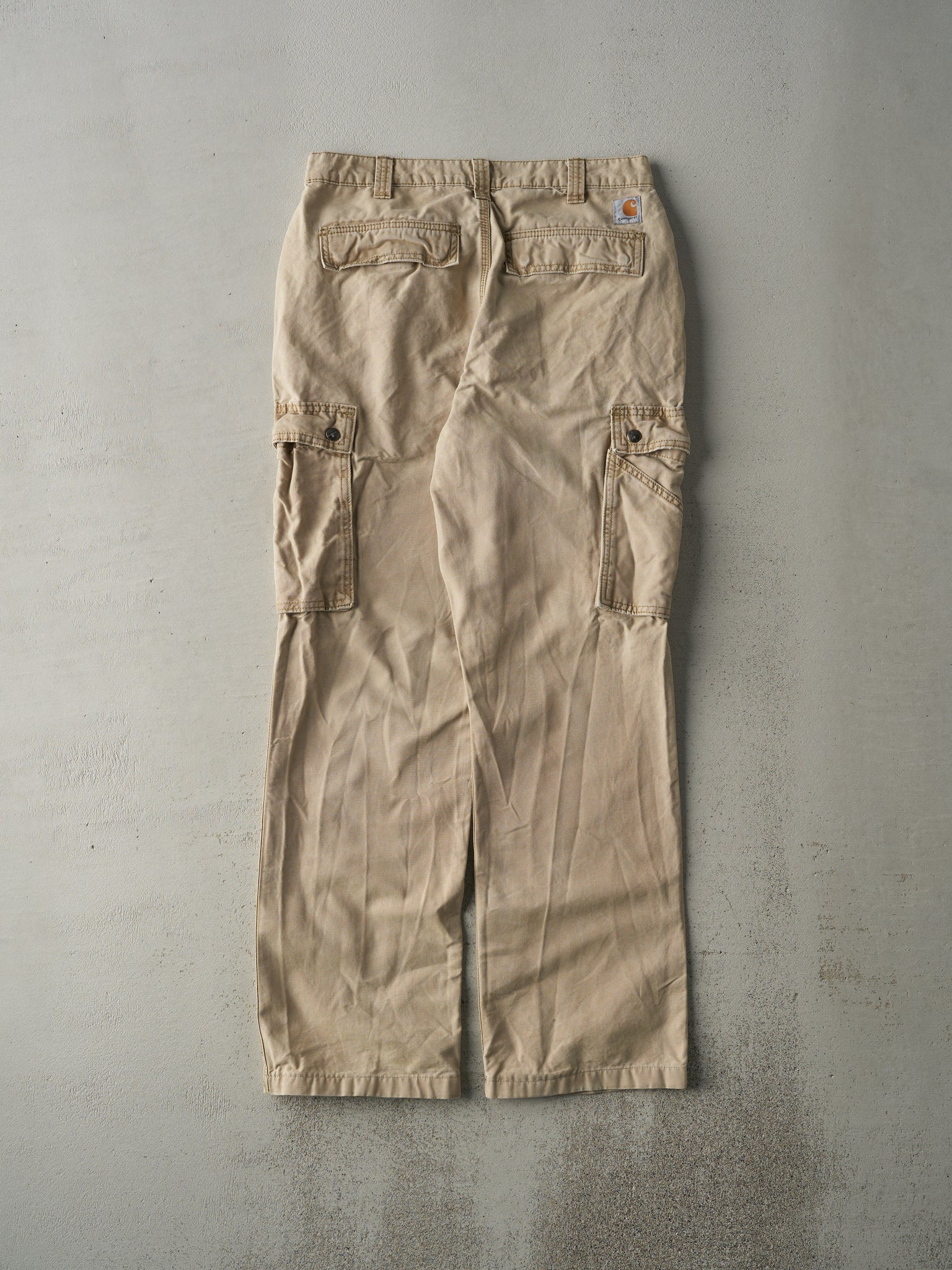 Vintage Y2K Beige Carhartt Light Weight Cargo Pants (32x31.5)