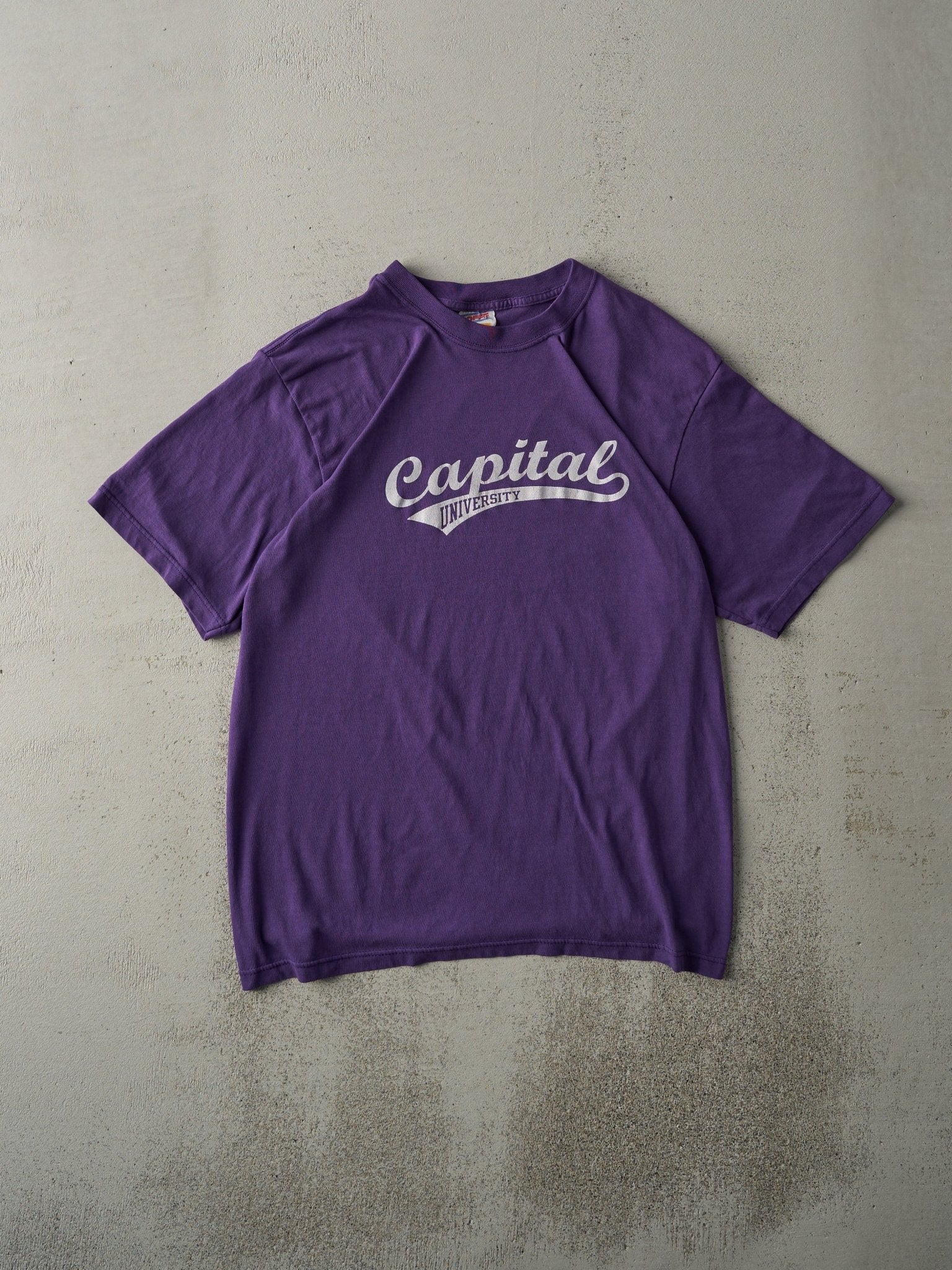 Vintage 90s Purple Capital University Tee (M)