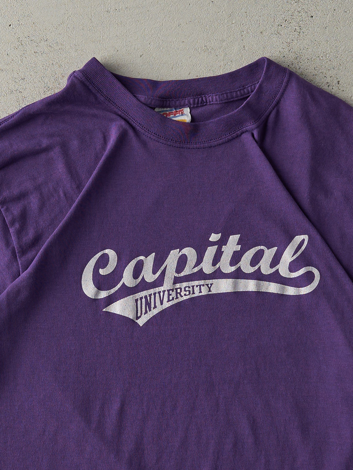 Vintage 90s Purple Capital University Tee (M)