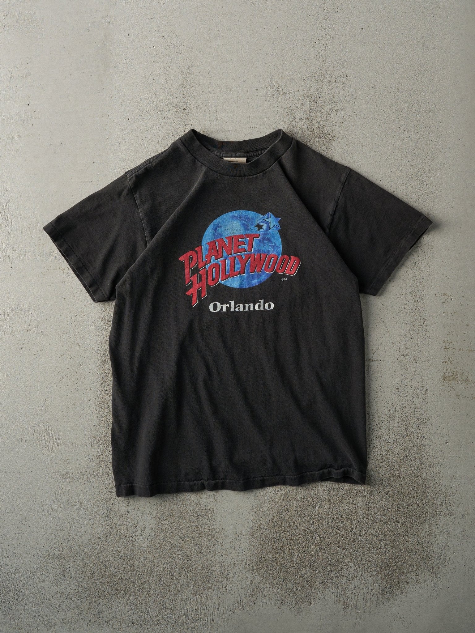 Vintage 90s Black Orlando Planet Hollywood Single Stitch Tee (S)
