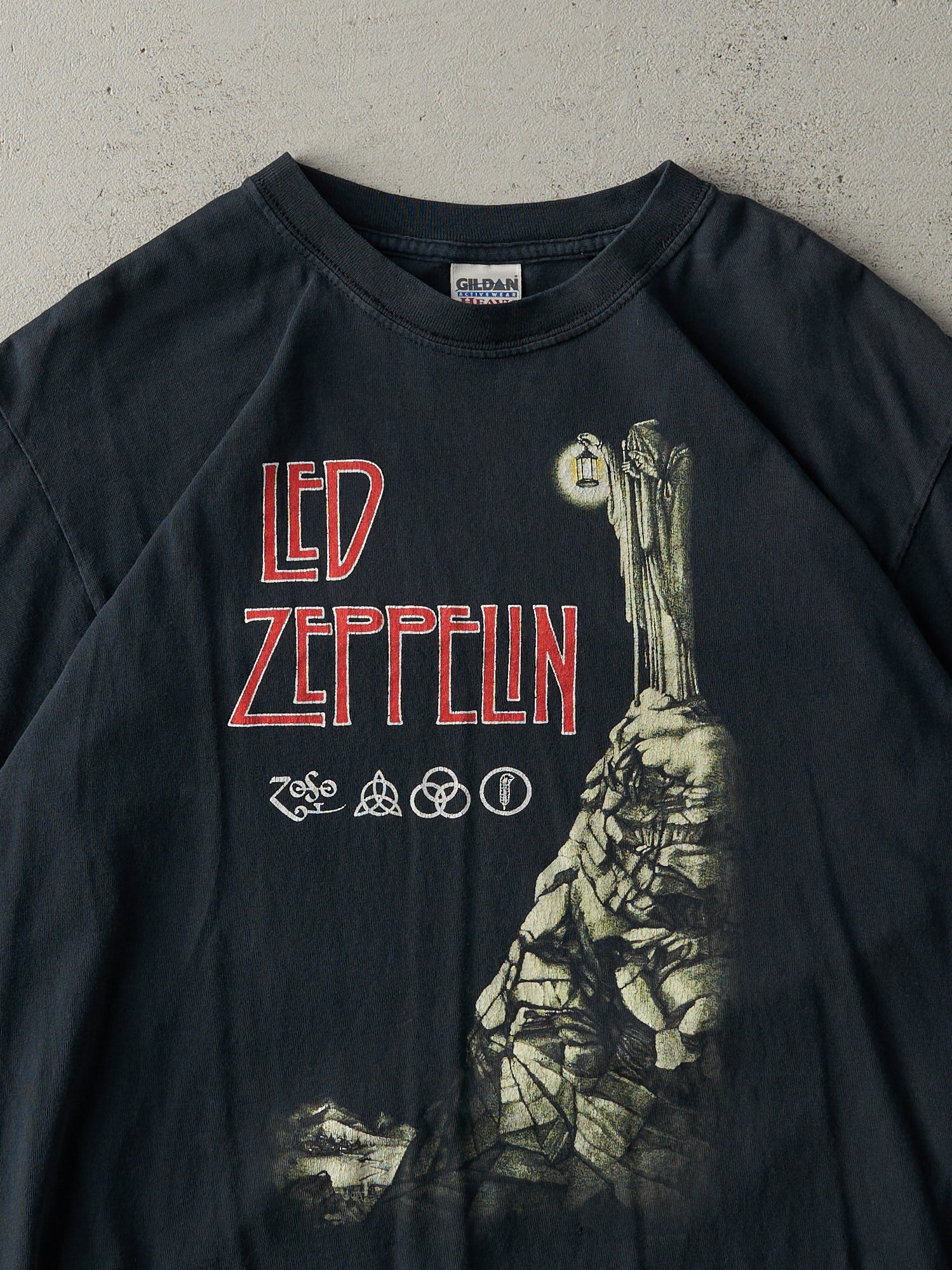 Vintage Y2K Black Led Zeppelin Band Tee (M)