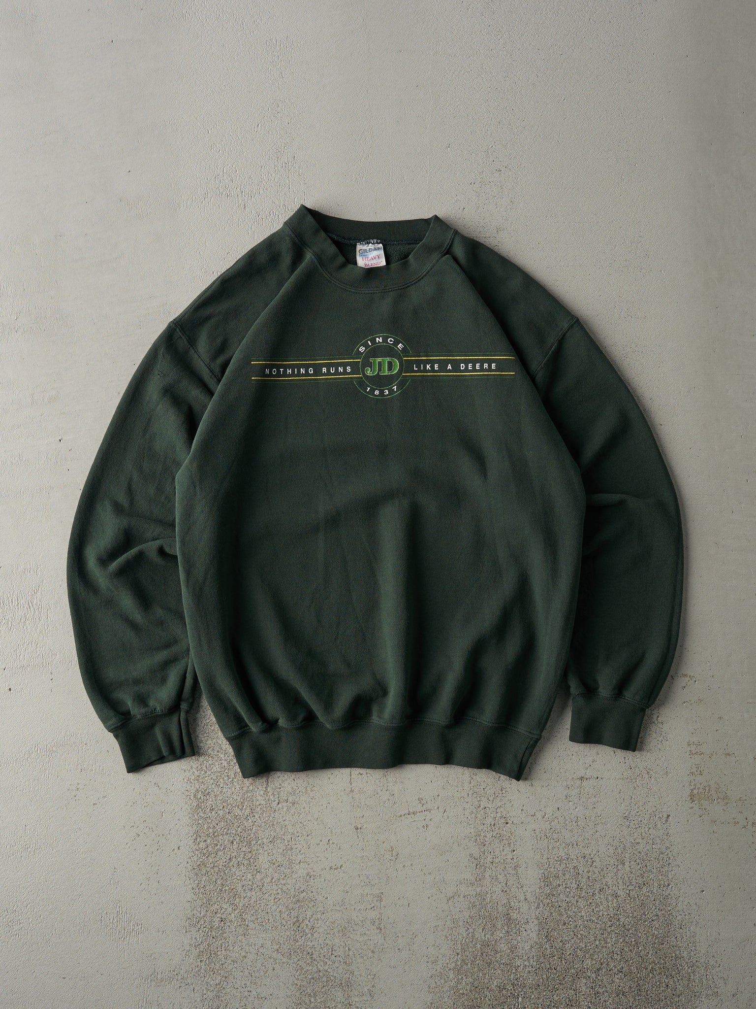 Vintage Y2K Forest Green John Deere Crewneck (M)