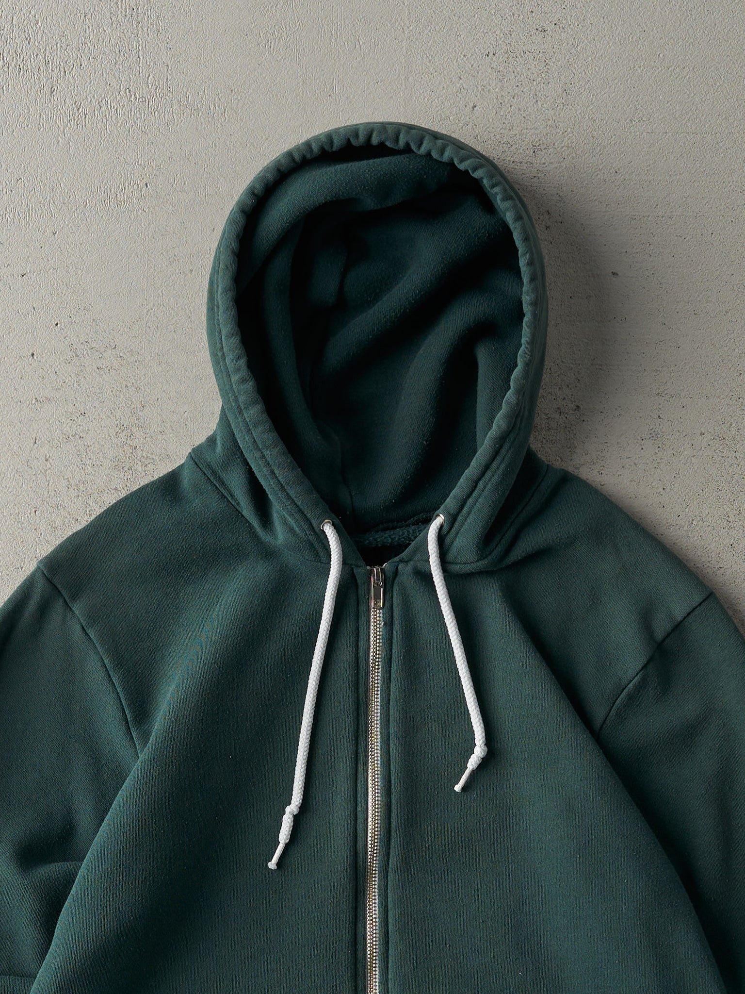 Vintage 90s Green American Apparel Zip Up Hoodie (S)