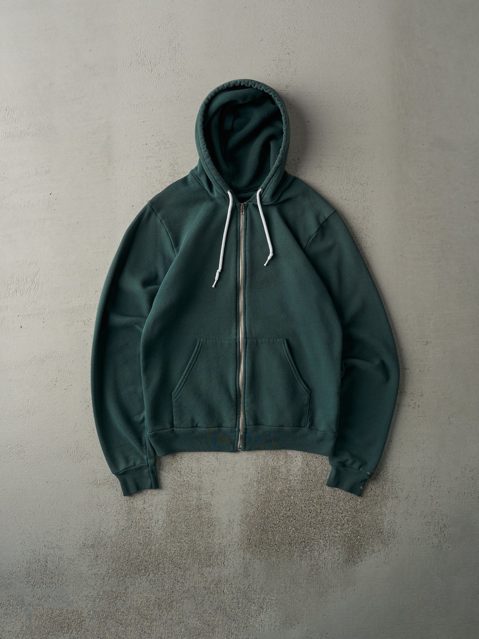 Vintage 90s Green American Apparel Zip Up Hoodie (S)