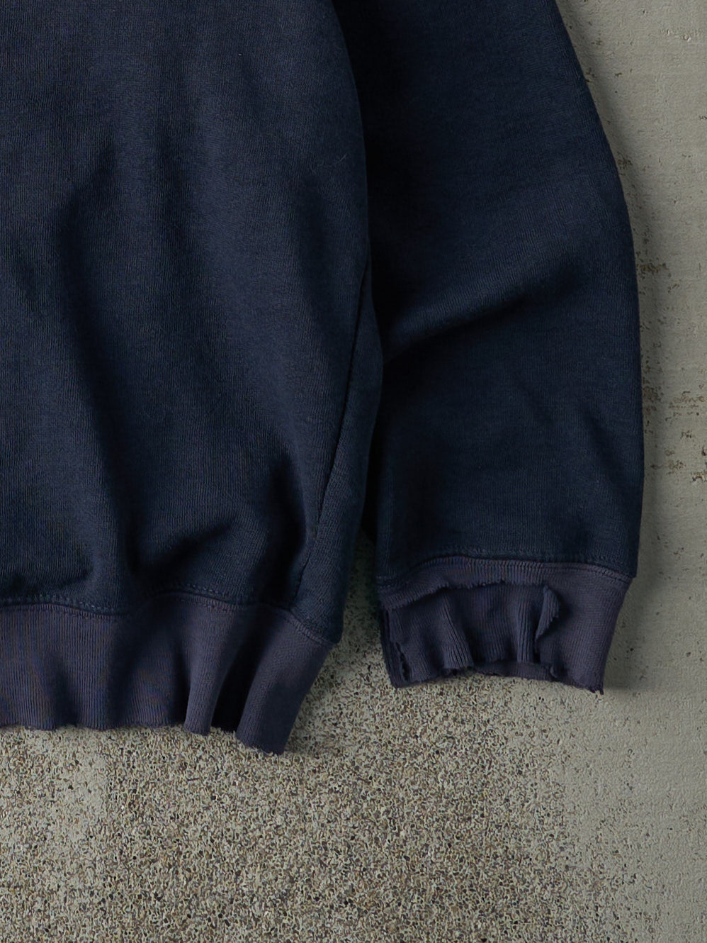 Vintage 90s Navy Blue Blank Boxy Crewneck (M)