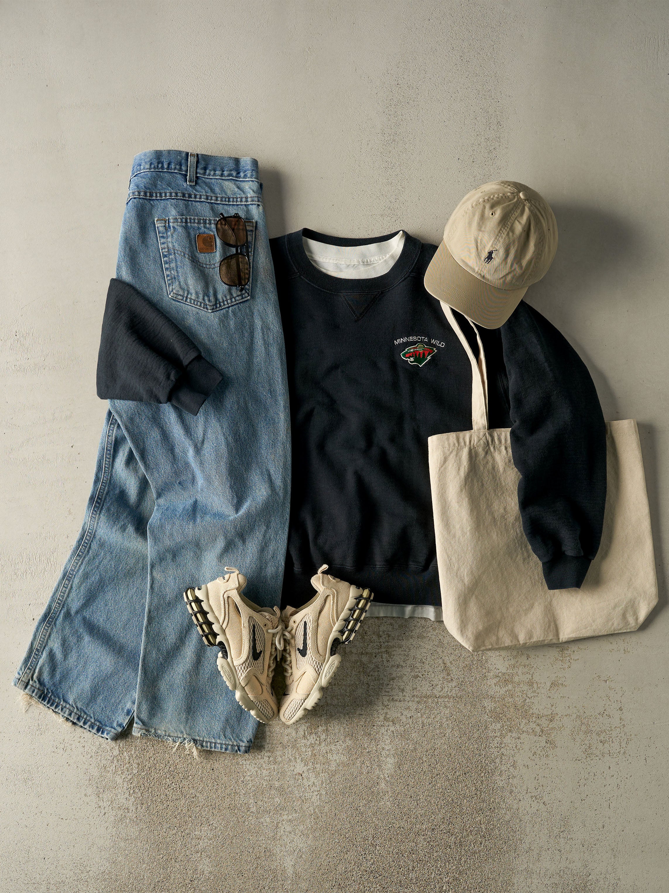Vintage 90s Light Wash Carhartt Jeans (36x28.5)