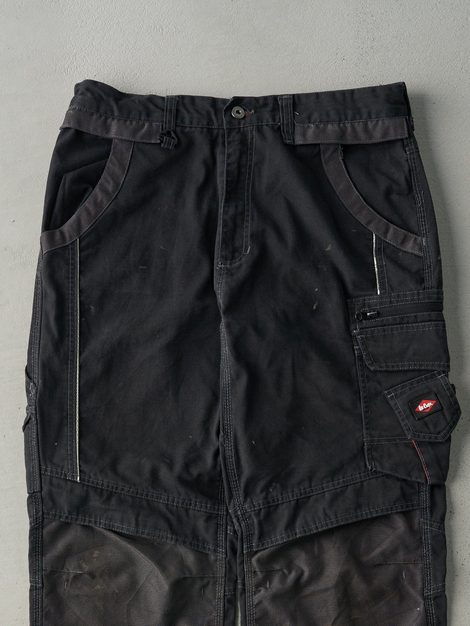 Vintage 90s Black Utility Lee Cooper Double Knee Work Pants (34x29.5)