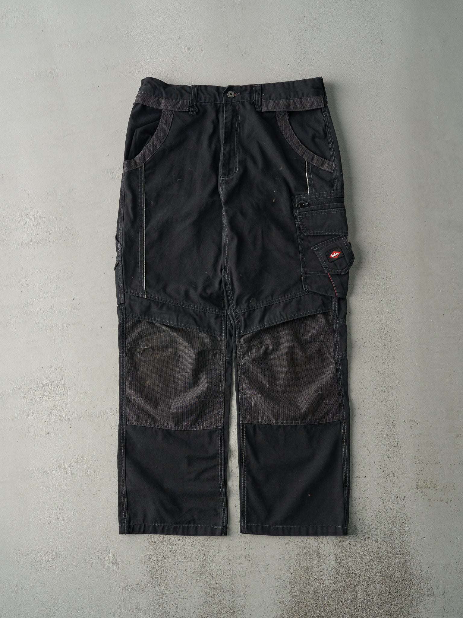 Vintage 90s Black Utility Lee Cooper Double Knee Work Pants (34x29.5)