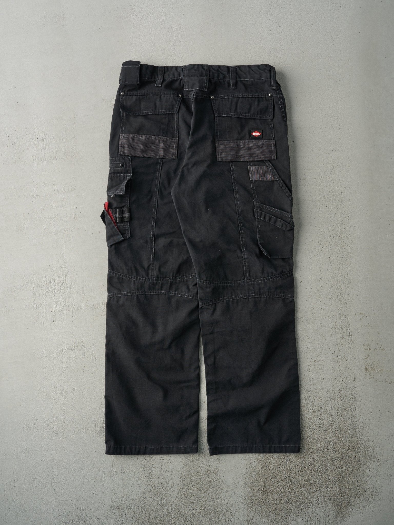 Vintage 90s Black Utility Lee Cooper Double Knee Work Pants (34x29.5)