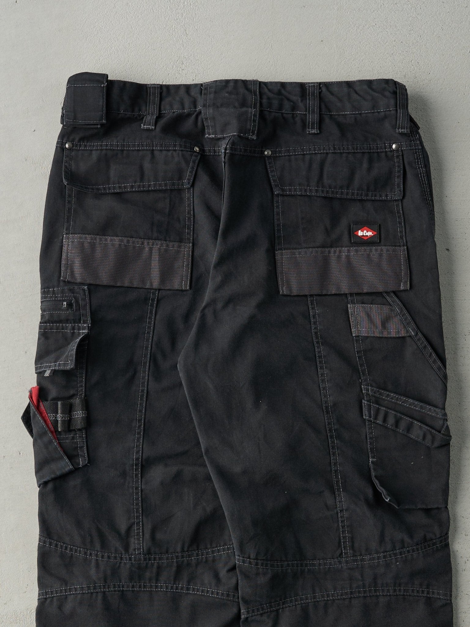 Vintage 90s Black Utility Lee Cooper Double Knee Work Pants (34x29.5)