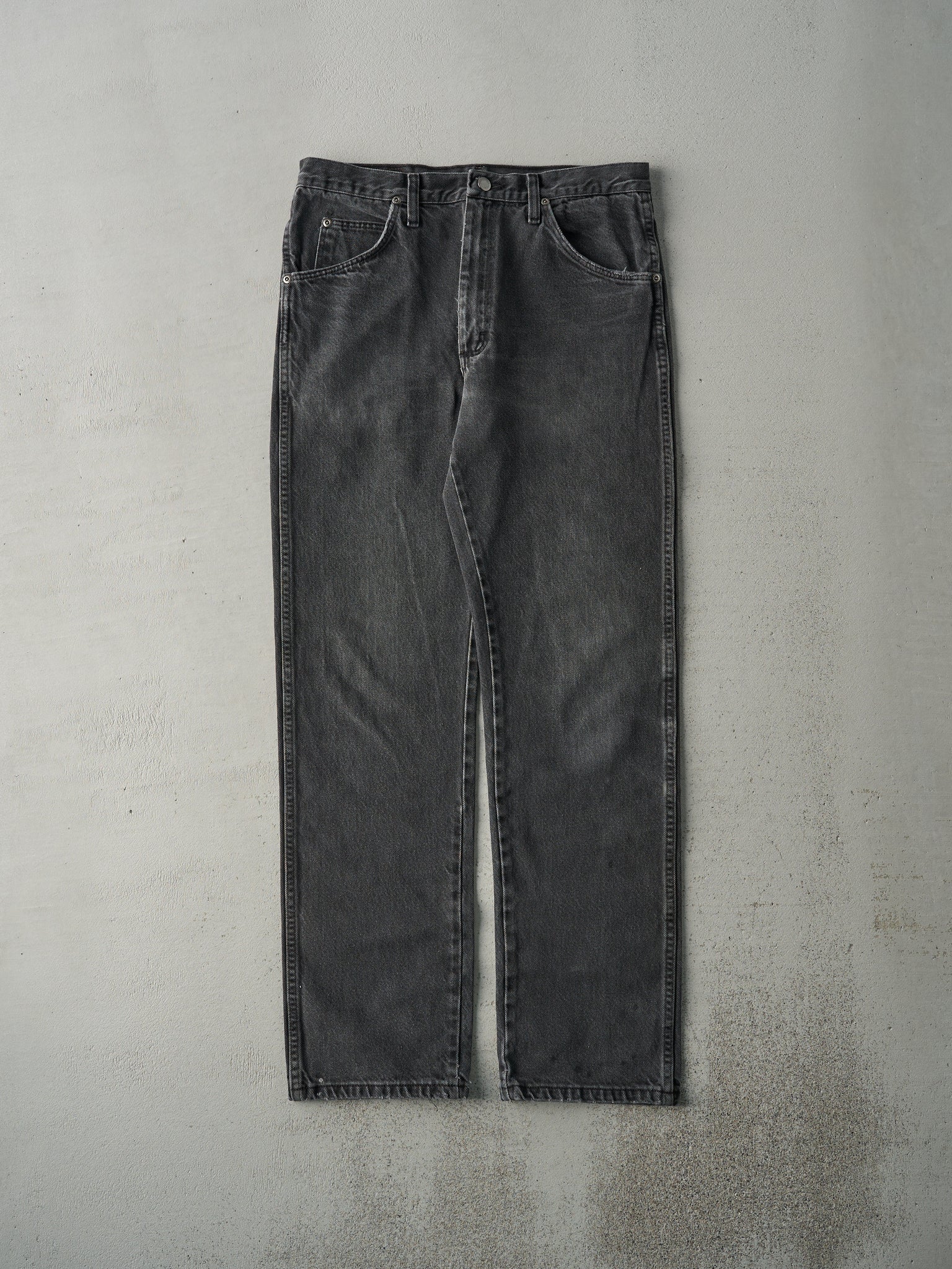 Vintage 90s Faded Black Wrangler Denim Pants (32x31)