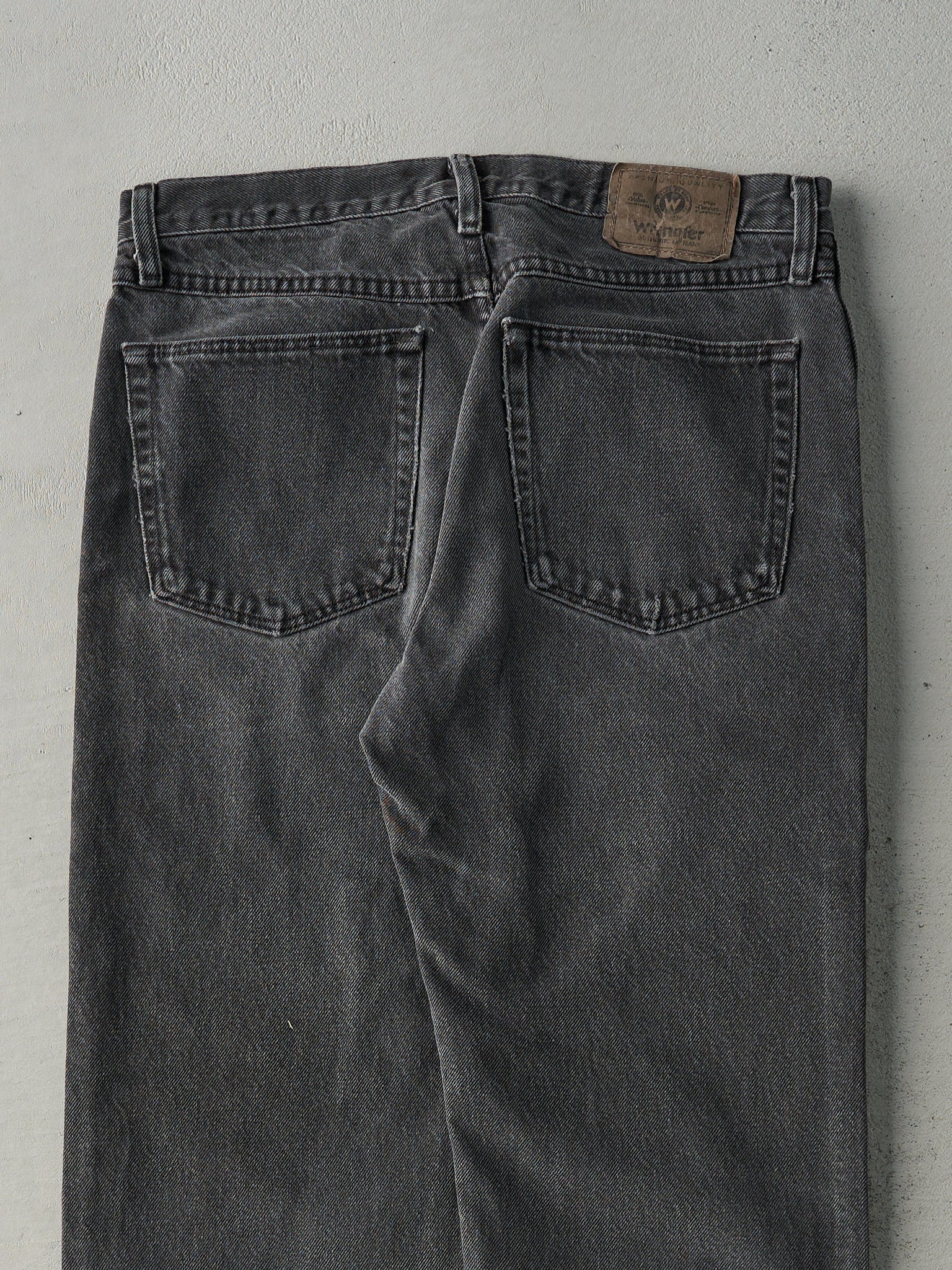 Vintage 90s Faded Black Wrangler Denim Pants (32x31)