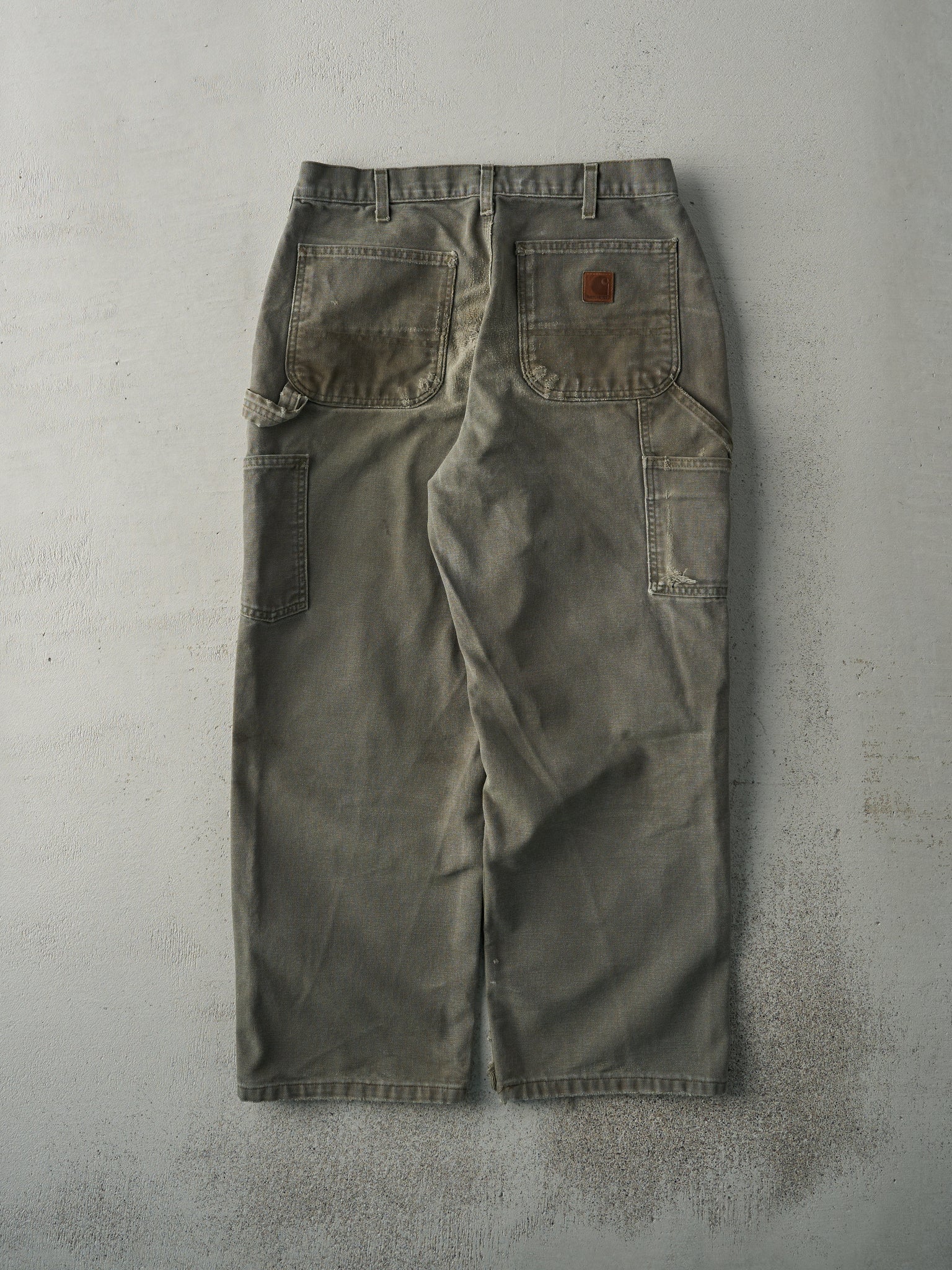 Vintage Y2K Olive Green Carhartt Carpenter Pants (32x26)