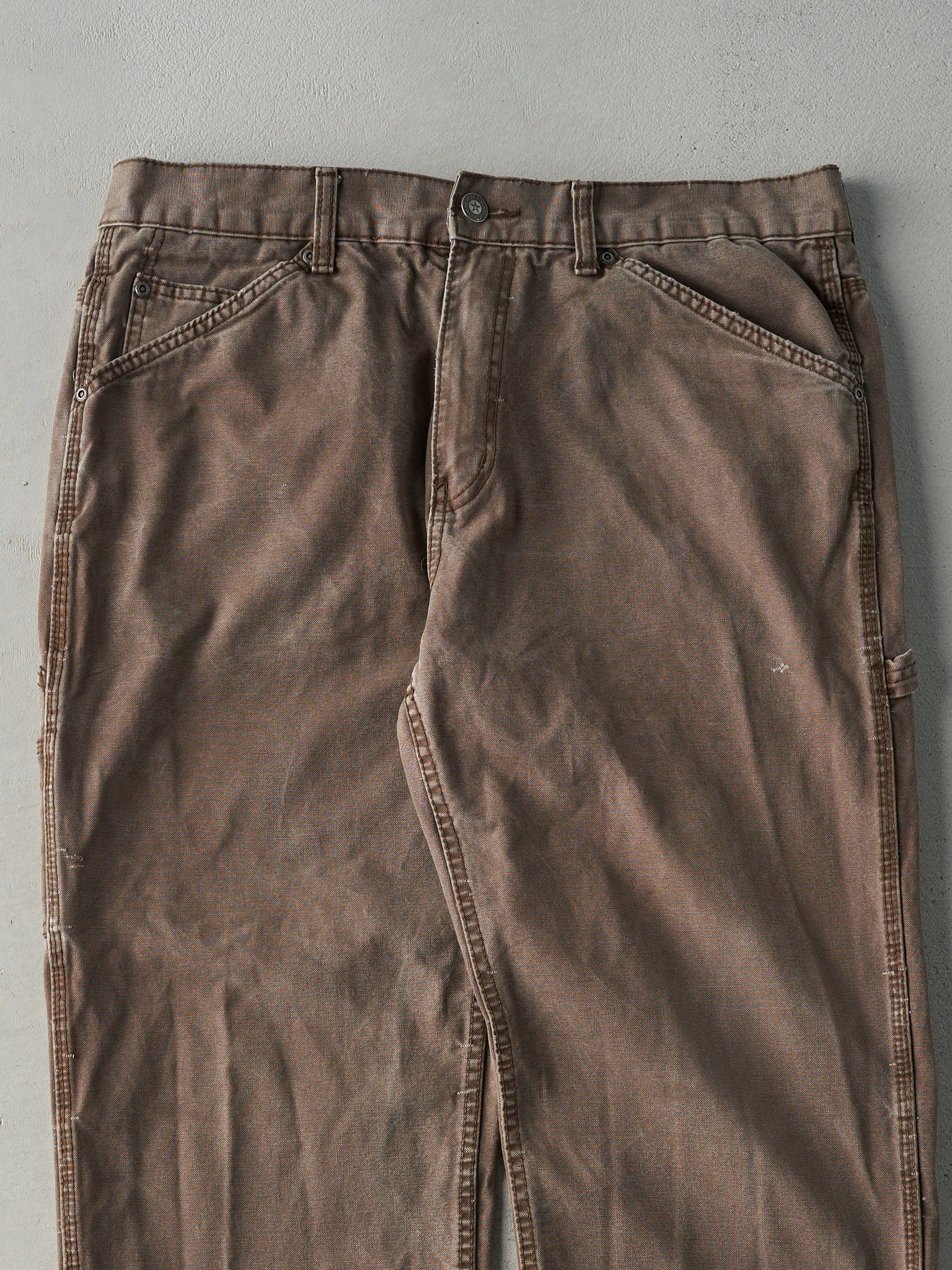 Vintage Y2K Faded Brown C.E. Schmidt Carpenter Pants (37x32)