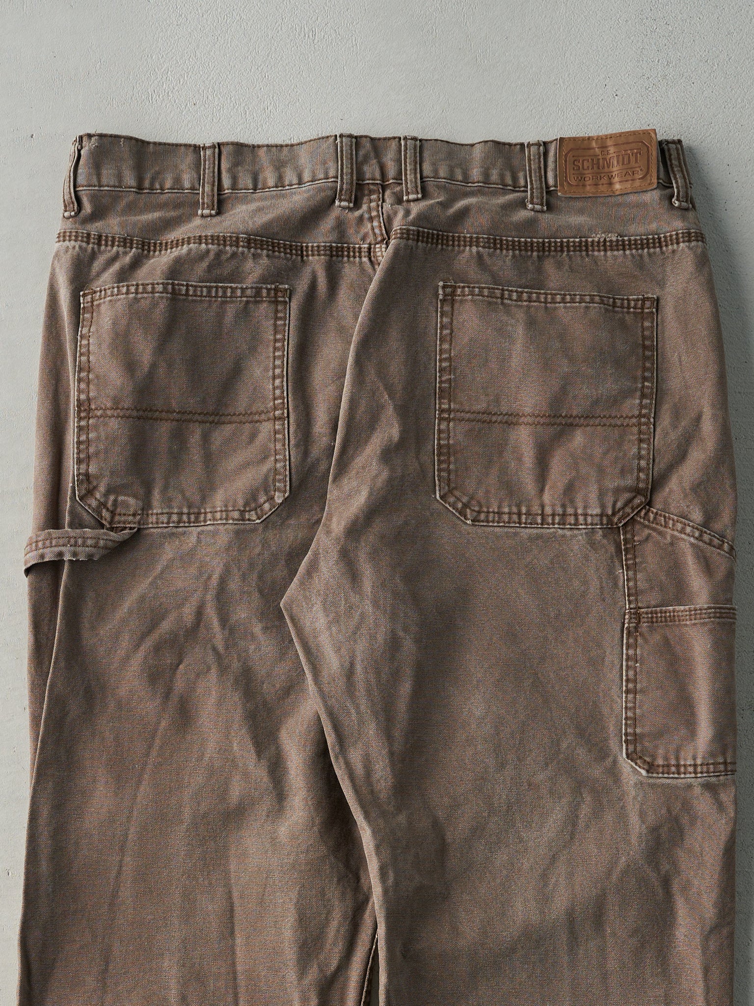 Vintage Y2K Faded Brown C.E. Schmidt Carpenter Pants (37x32)