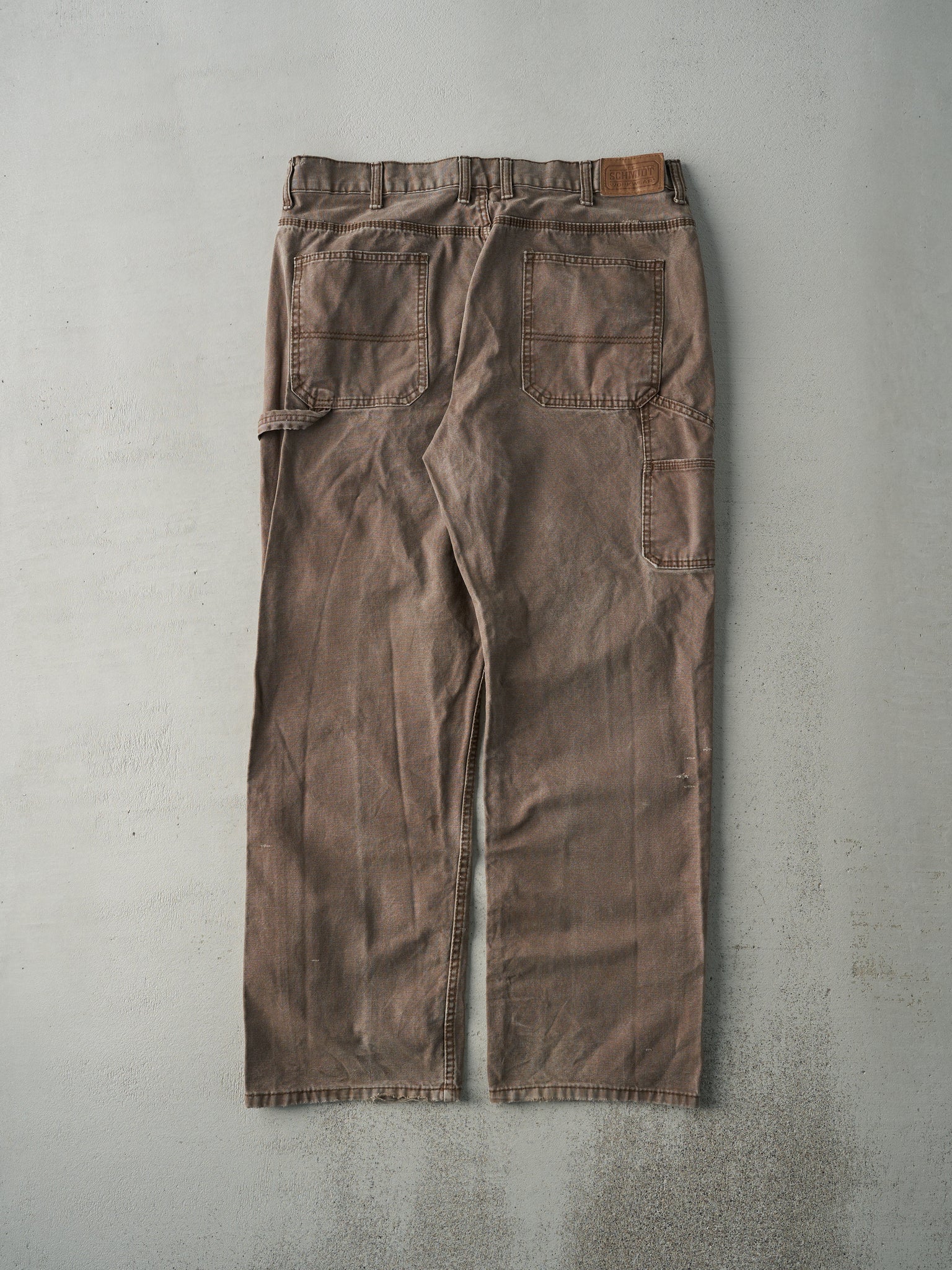 Vintage Y2K Faded Brown C.E. Schmidt Carpenter Pants (37x32)