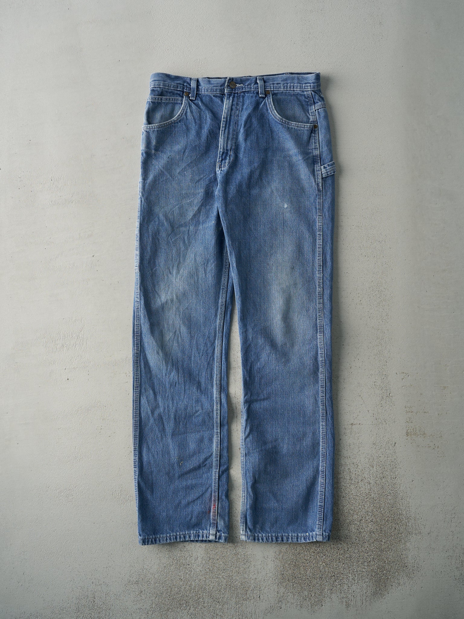 Vintage Y2K Light Wash Key Apparel Carpenter Jeans (34x34.5)