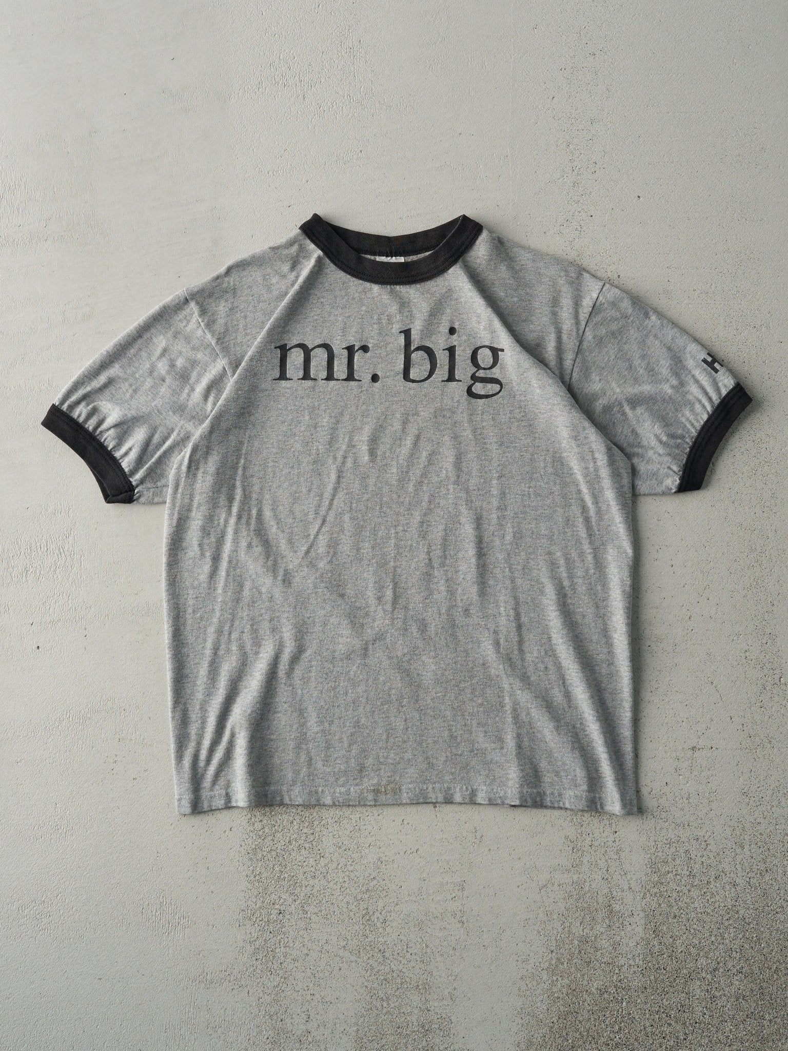 Vintage 90s Grey Sex and the City "Mr.Big" Ringer Tee (M)