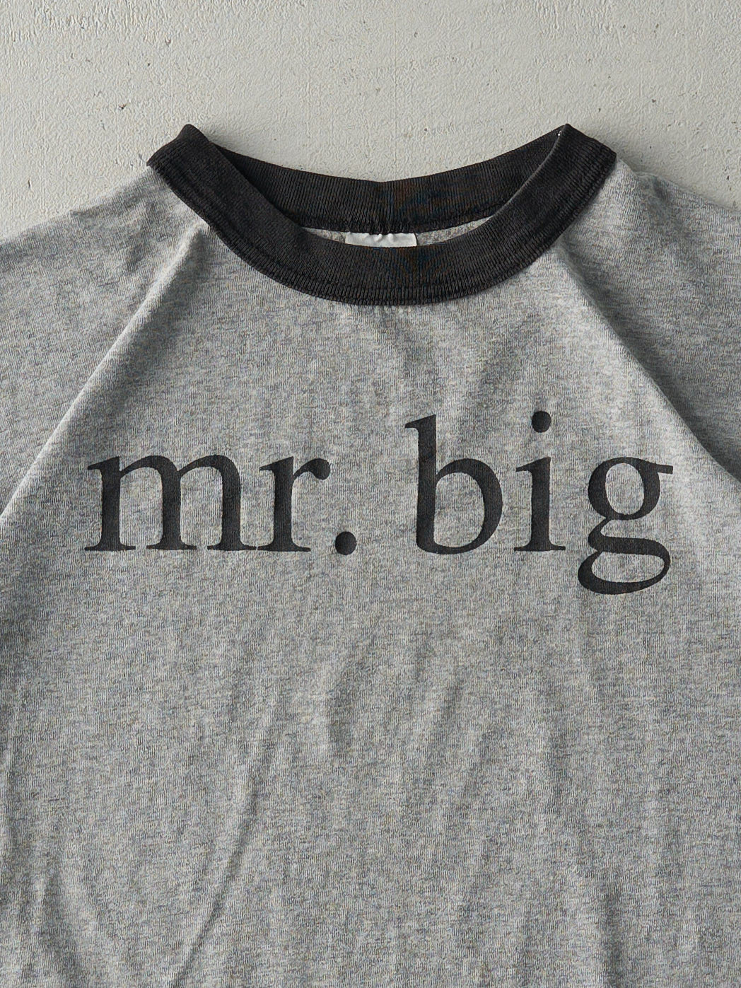 Vintage 90s Grey Sex and the City "Mr.Big" Ringer Tee (M)