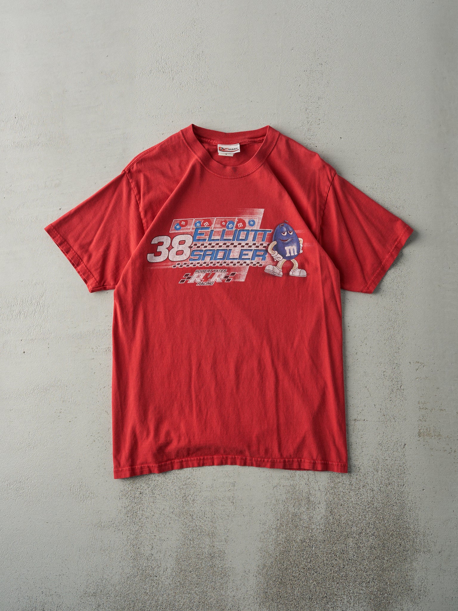 Vintage 03' Red Elliott Sadler M&M's Nascar Racing Tee (S)