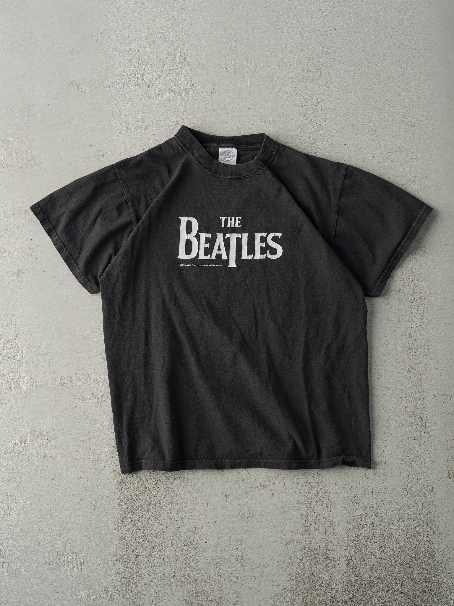 Vintage 02' Faded Black The Beatles Band Tee (S)