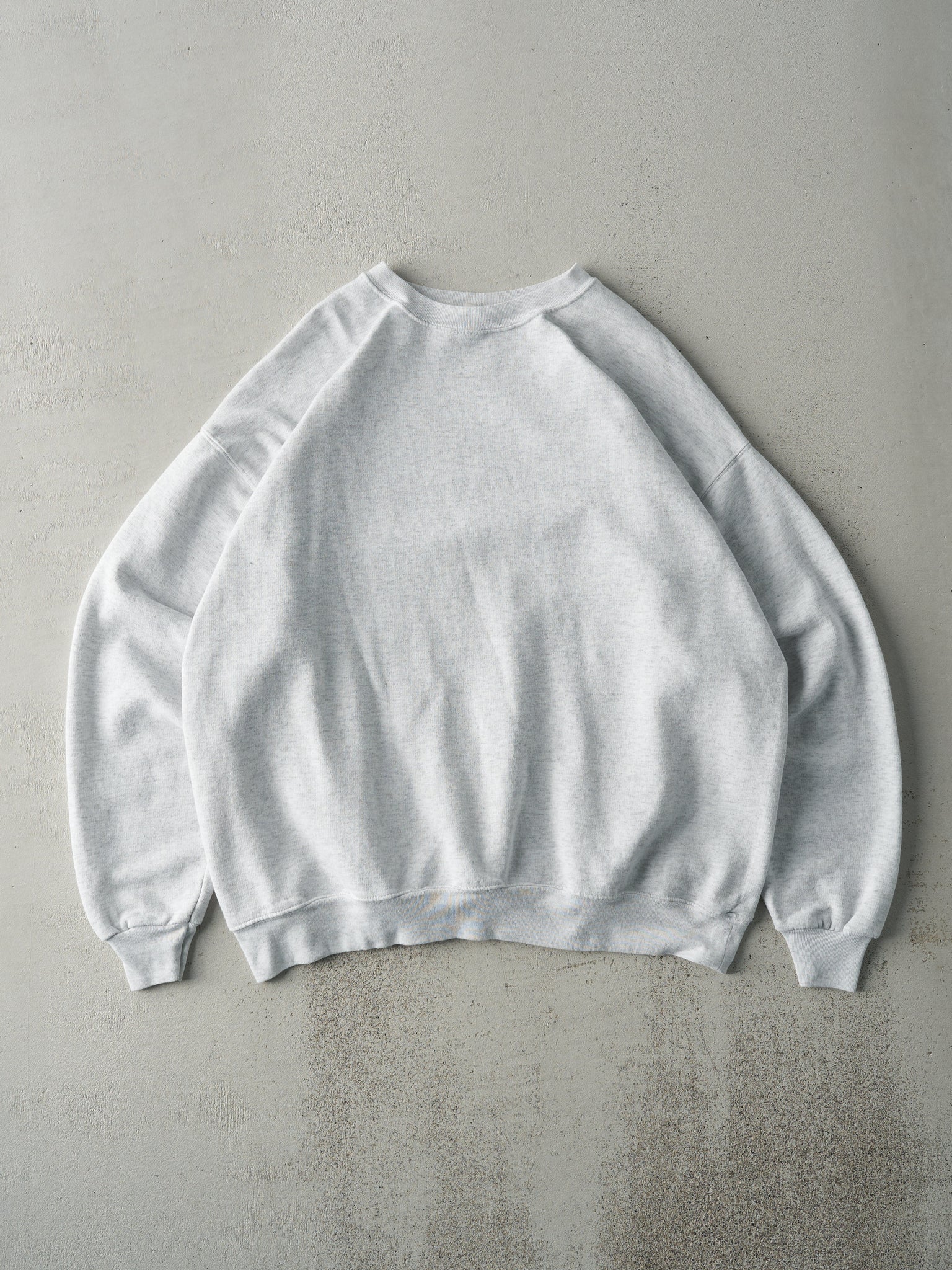 Vintage Y2K Heather Grey Blank Crewneck (L)