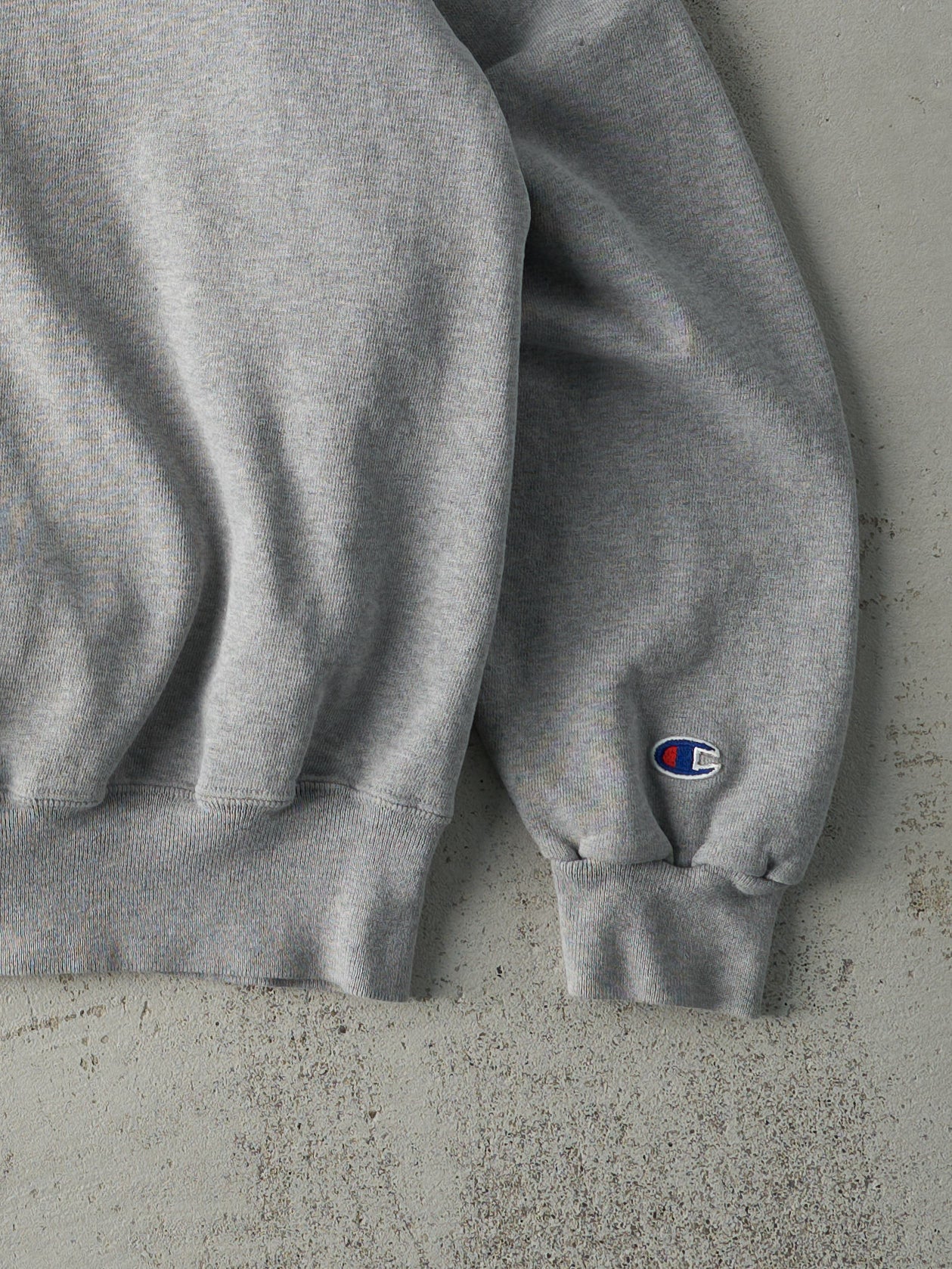 Vintage 90s Grey Champion Logo Boxy Crewneck (L)