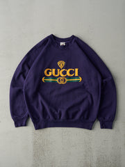 Vintage 80s Plum Purple Gucci Bootleg Crewneck (M)