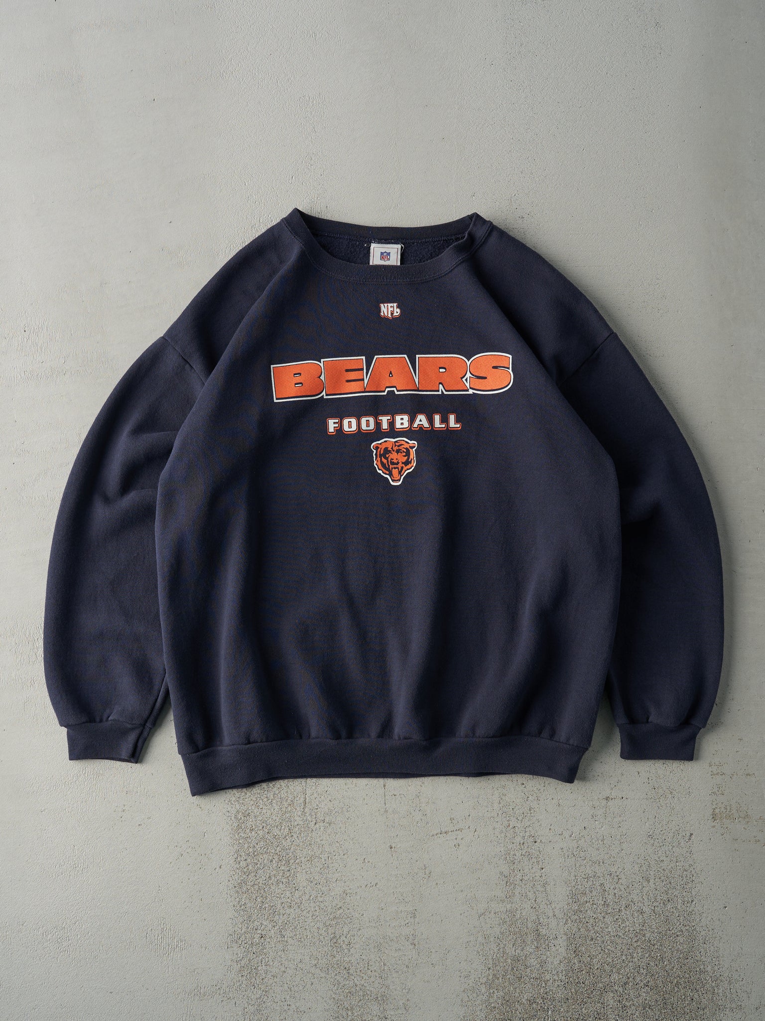 Vintage 90s Navy Blue Chicago Bears Crewneck (L/XL)