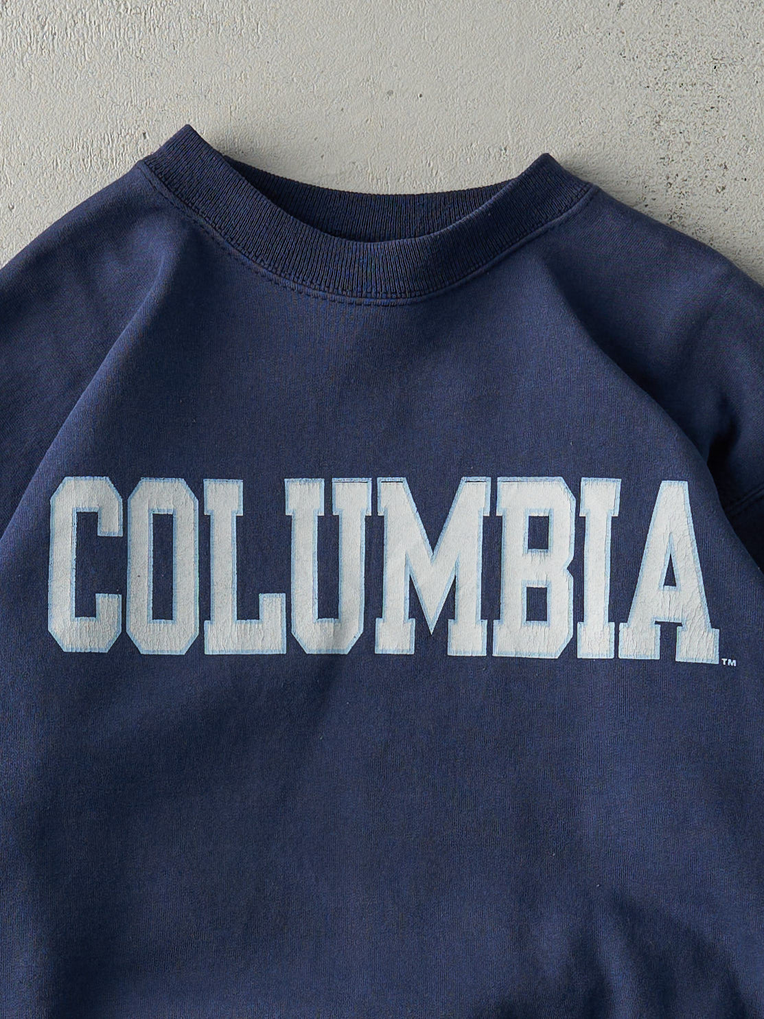 Vintage Y2K Navy Blue Columbia University Crewneck (S)