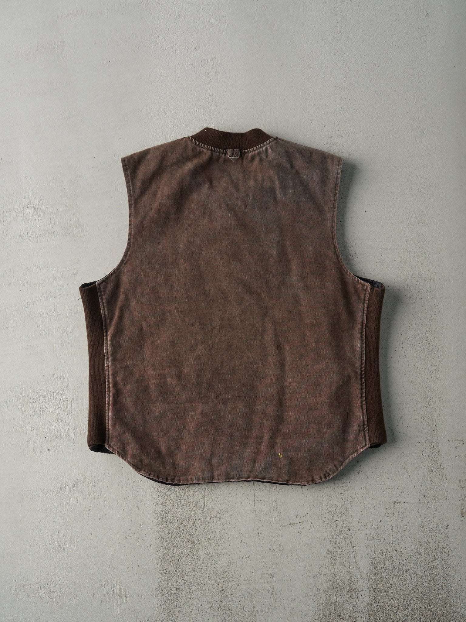 Vintage 90s Faded Brown Tough Duck Work Vest (L)