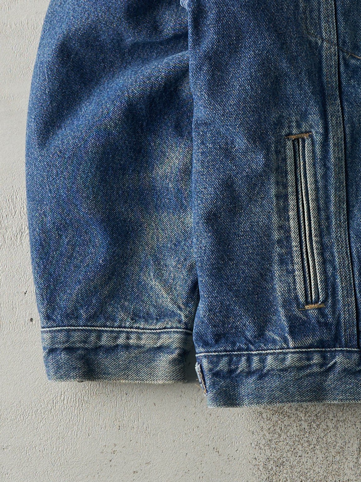 Vintage 90s Mid Wash Carhartt Blanket Lined Denim Jacket (XL)