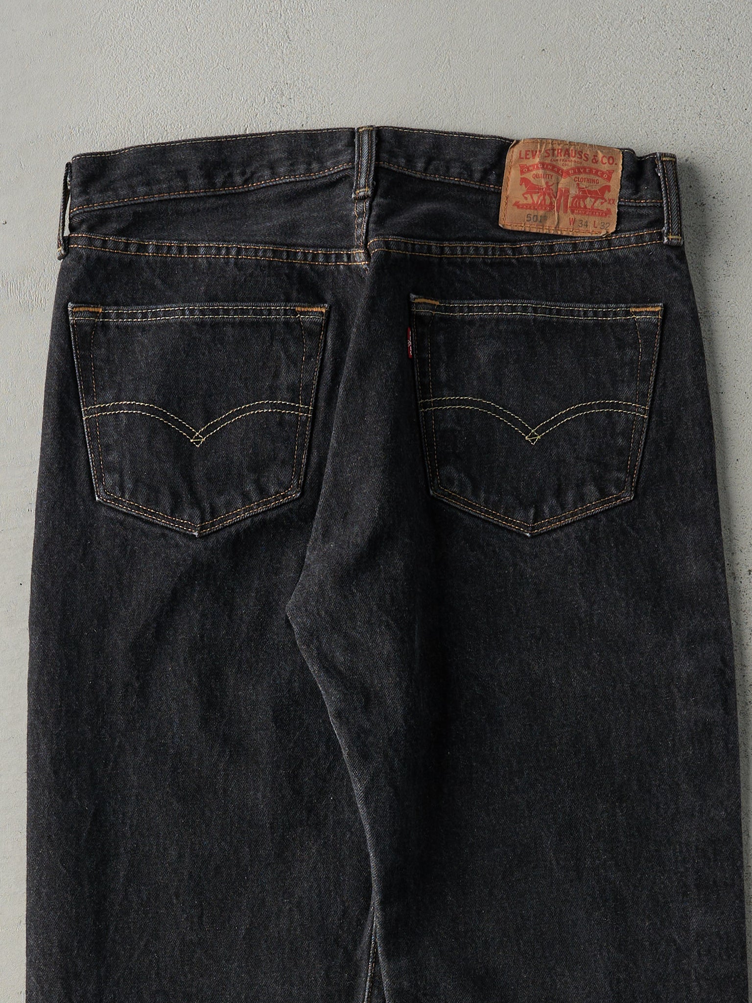 Vintage Y2K Black Levi's 501 Denim Pants (31x28.5)