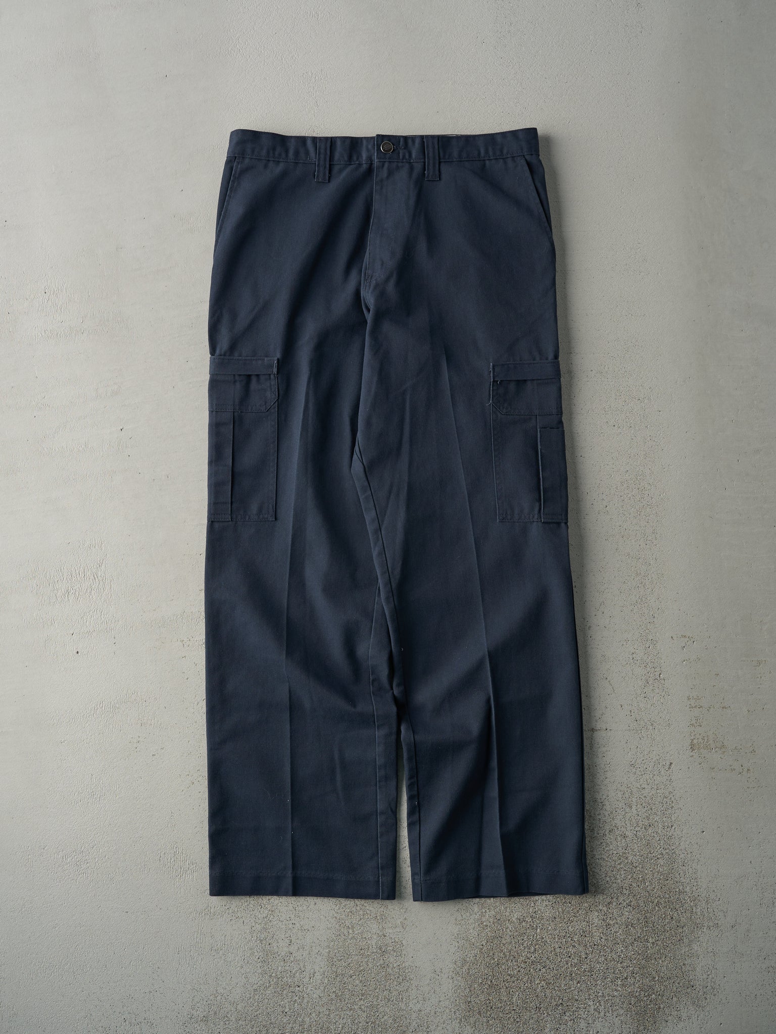 Vintage Y2K Navy Blue Dickies Cargo Work Pants (34x31.5)