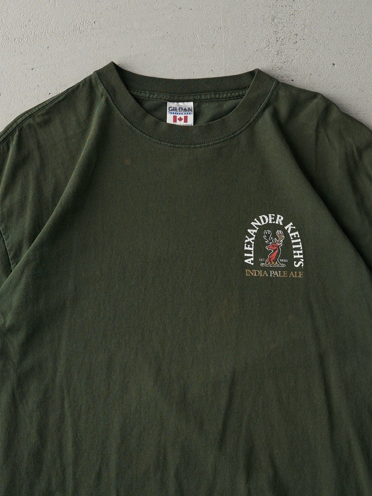 Vintage Y2K Forest Green Alexander Keiths Tee (M/L)